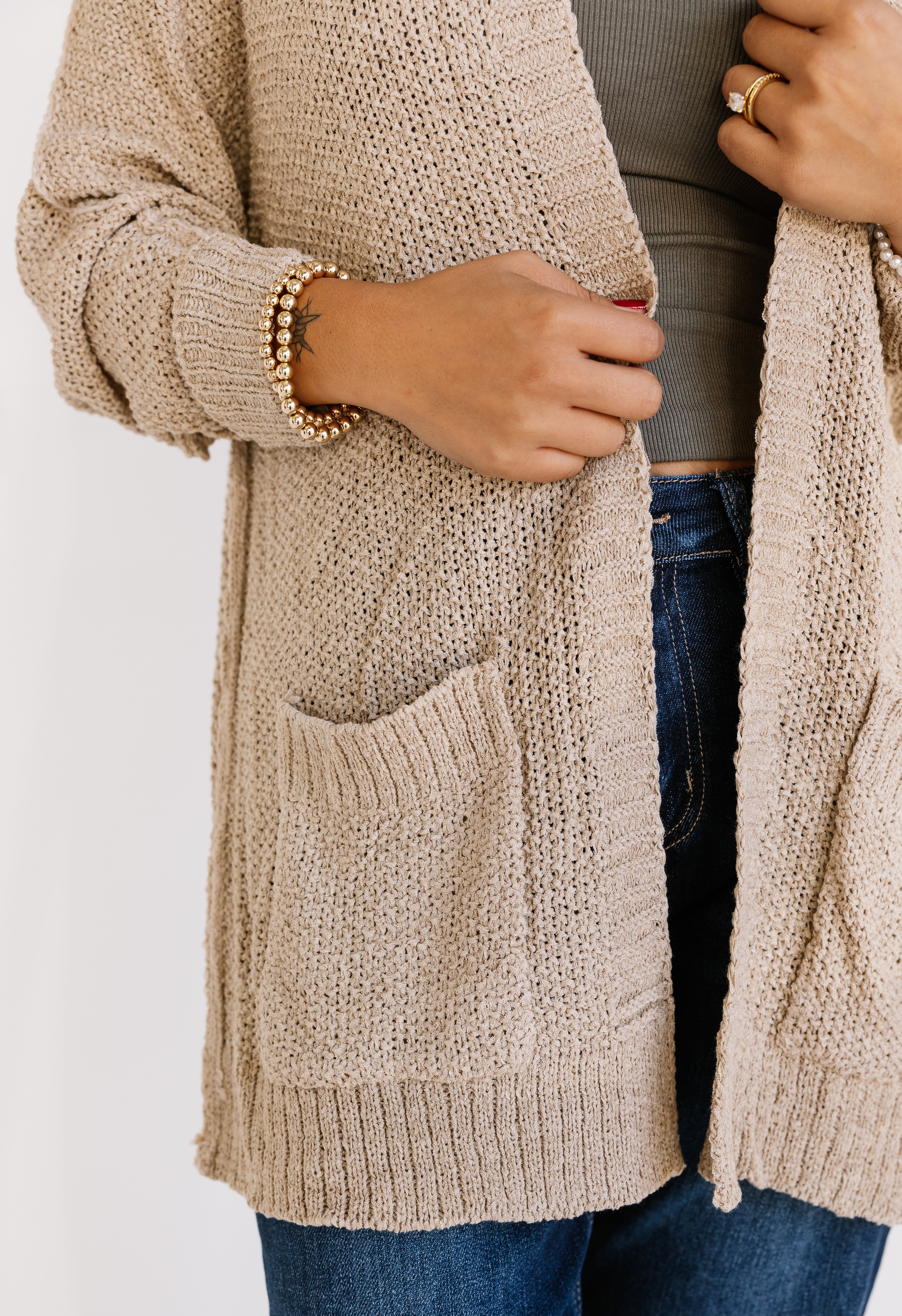 Rain or Shine Cardigan - OATMEAL - willows clothing Cardigan