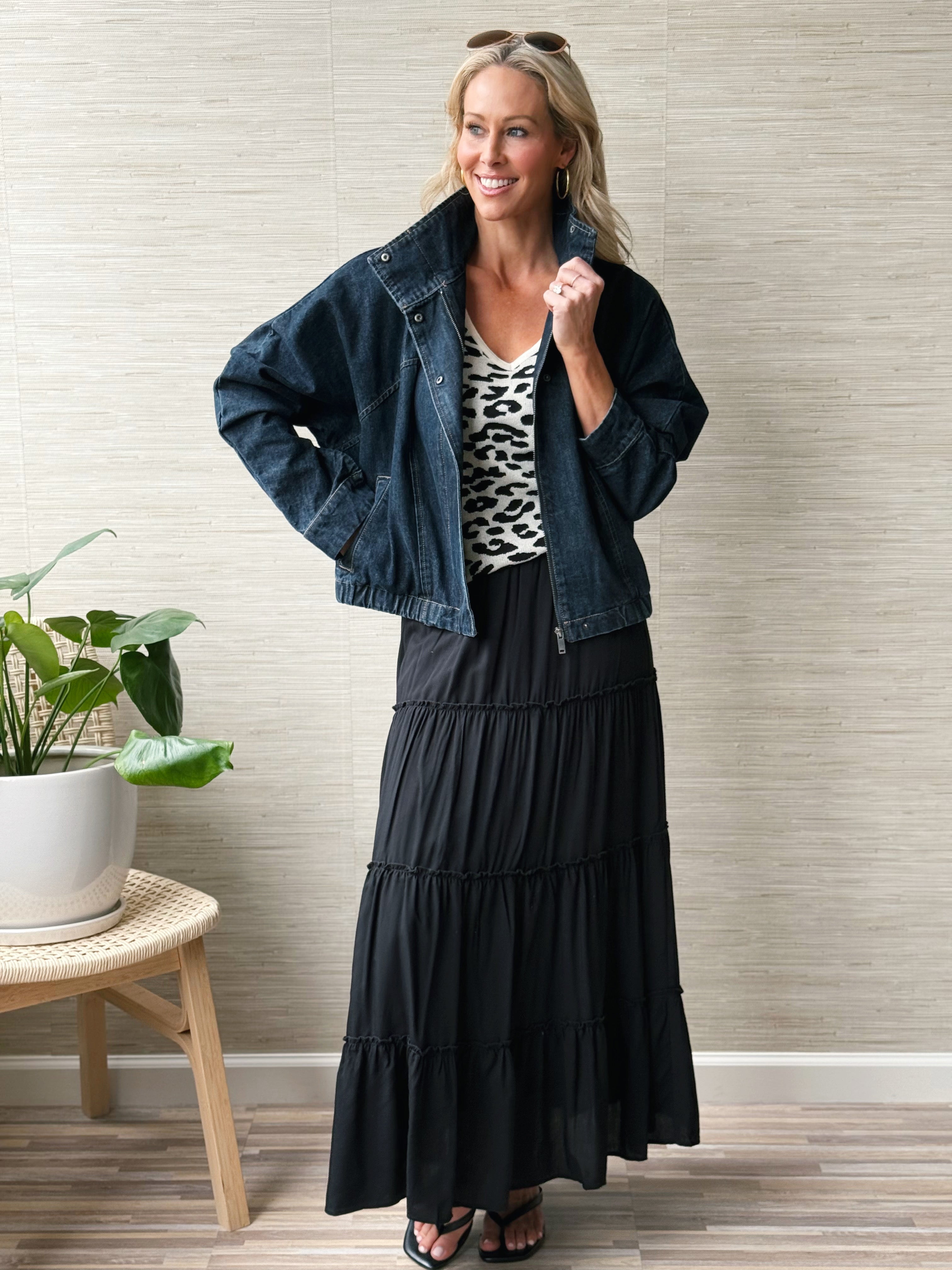 [RAISONNEL] West End Jacket - DARK DENIM - willows clothing DENIM JACKET