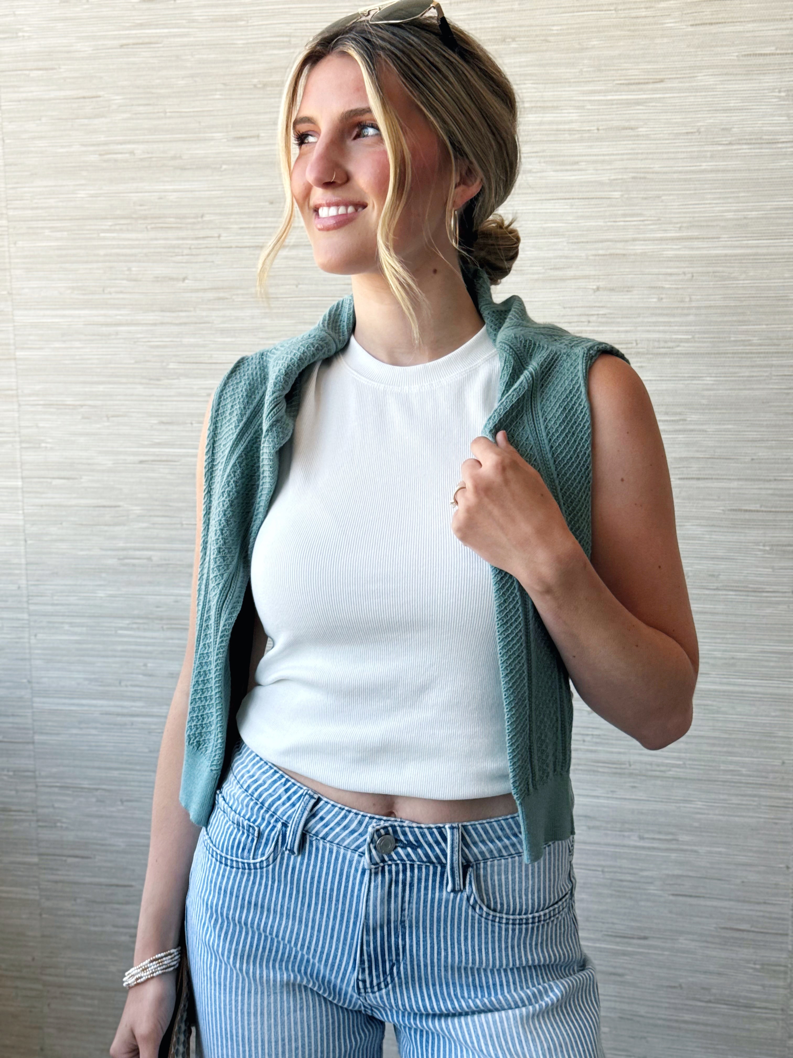 Reagan Cardigan - SEAFOAM - willows clothing Cardigan