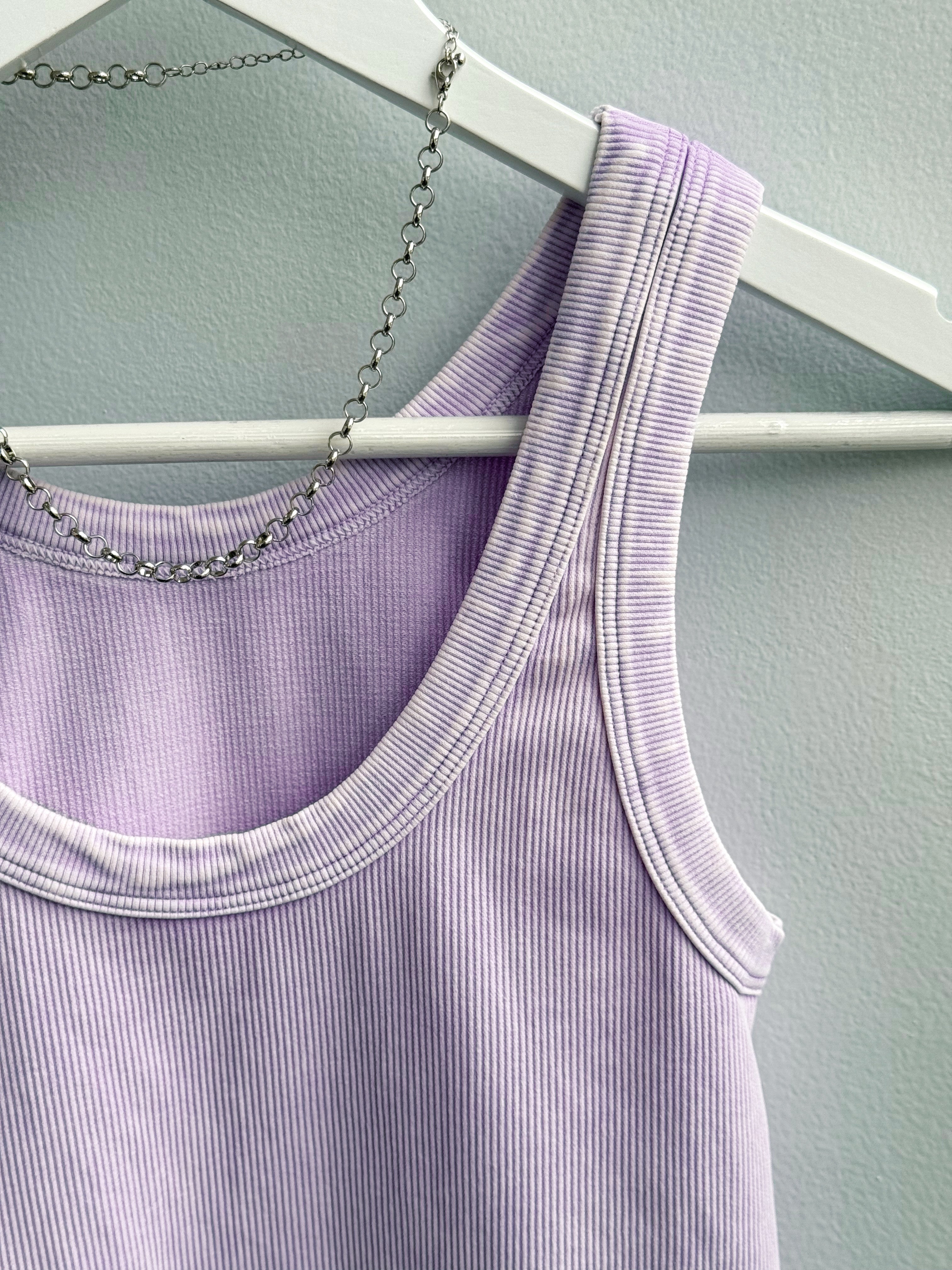 Reversible Vintage Tank - VINTAGE AMETHYST - willows clothing TANK