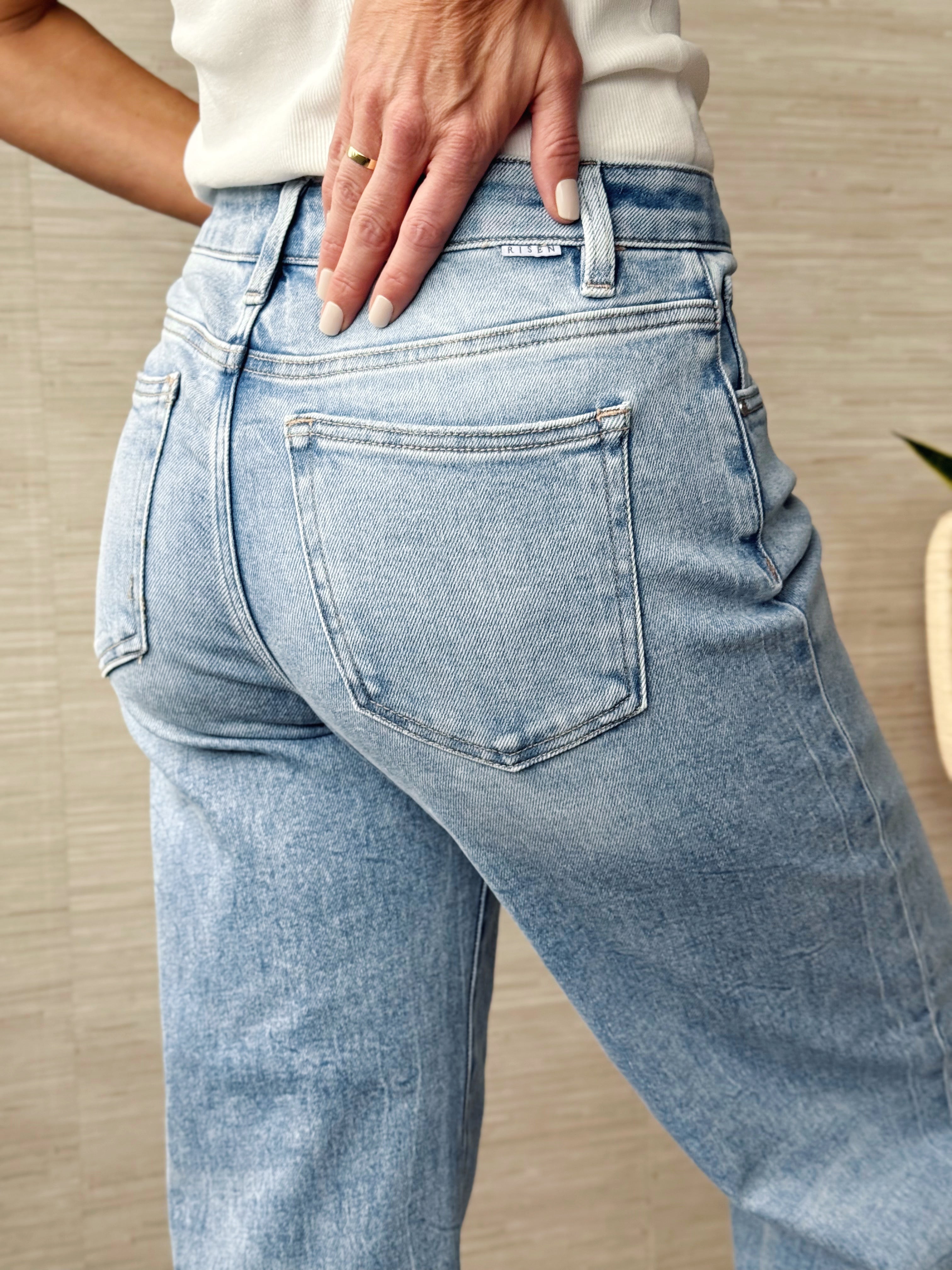 [RISEN] Bradley Jean - LIGHT - willows clothing Boyfriend Jeans