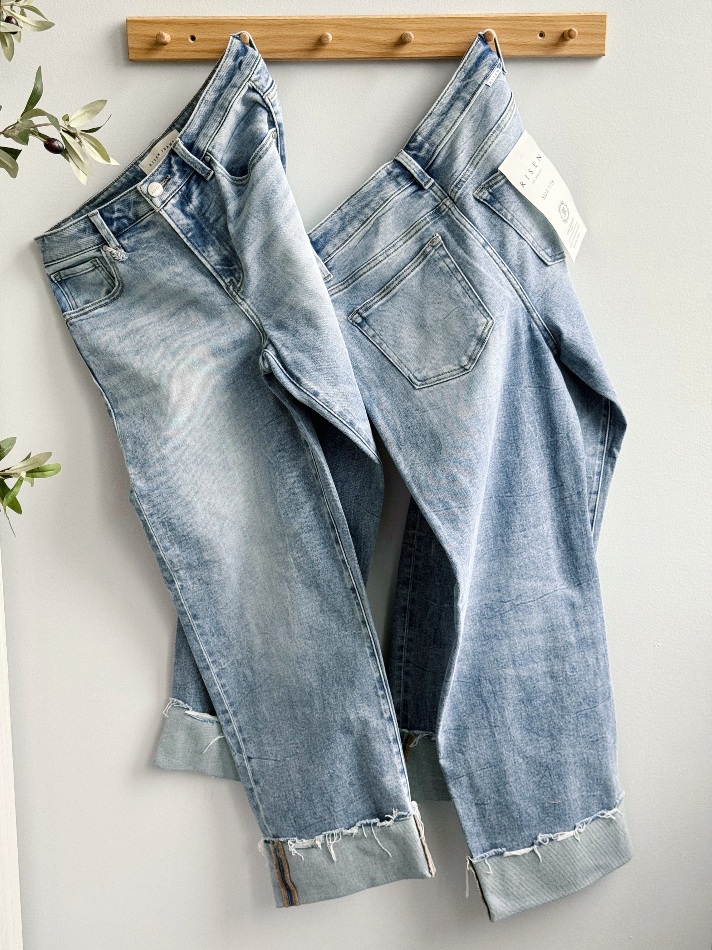 [RISEN] Bradley Jean - LIGHT - willows clothing Boyfriend Jeans