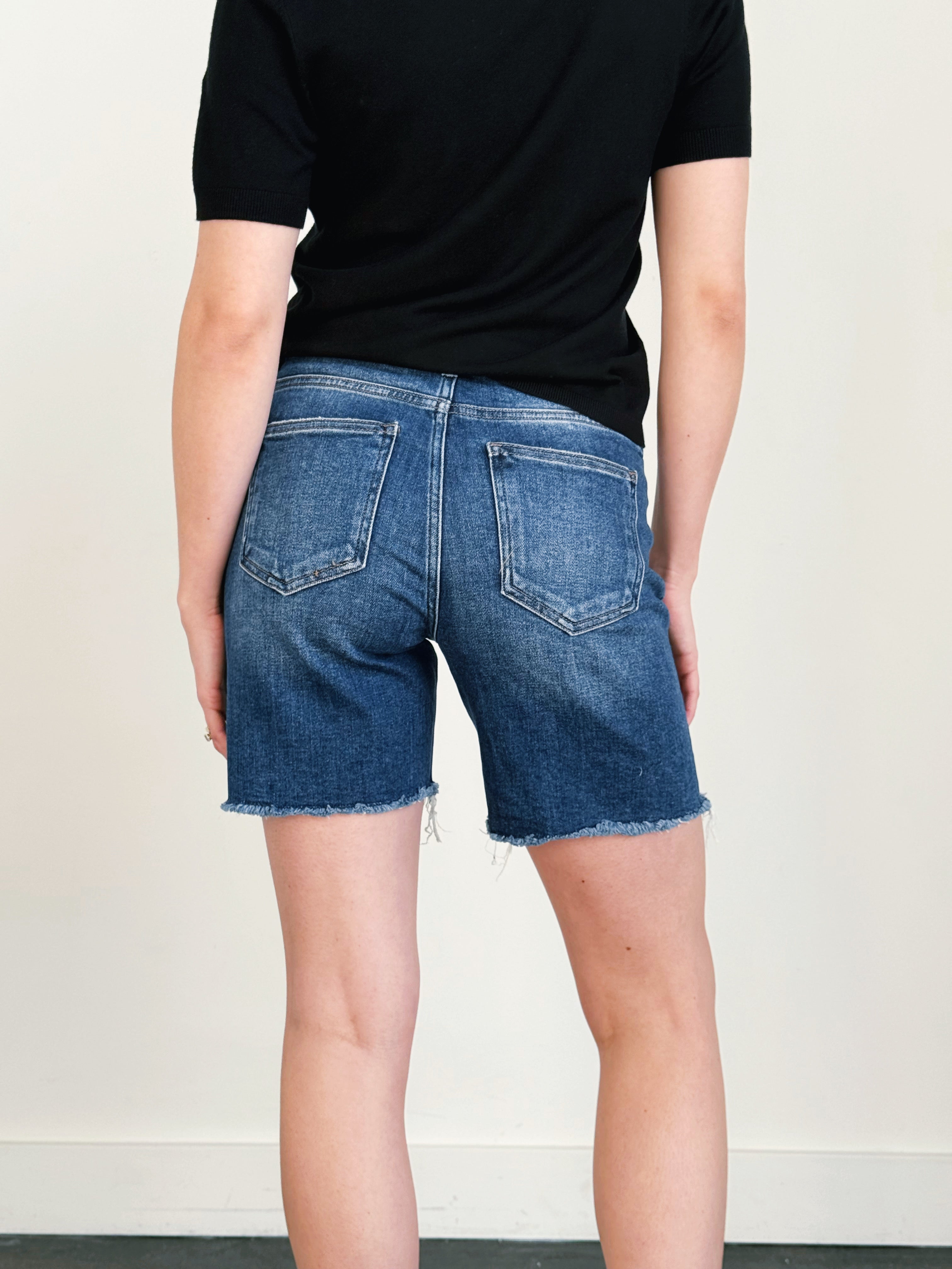 [RISEN] Bree Denim Shorts - MEDIUM - willows clothing SHORTS