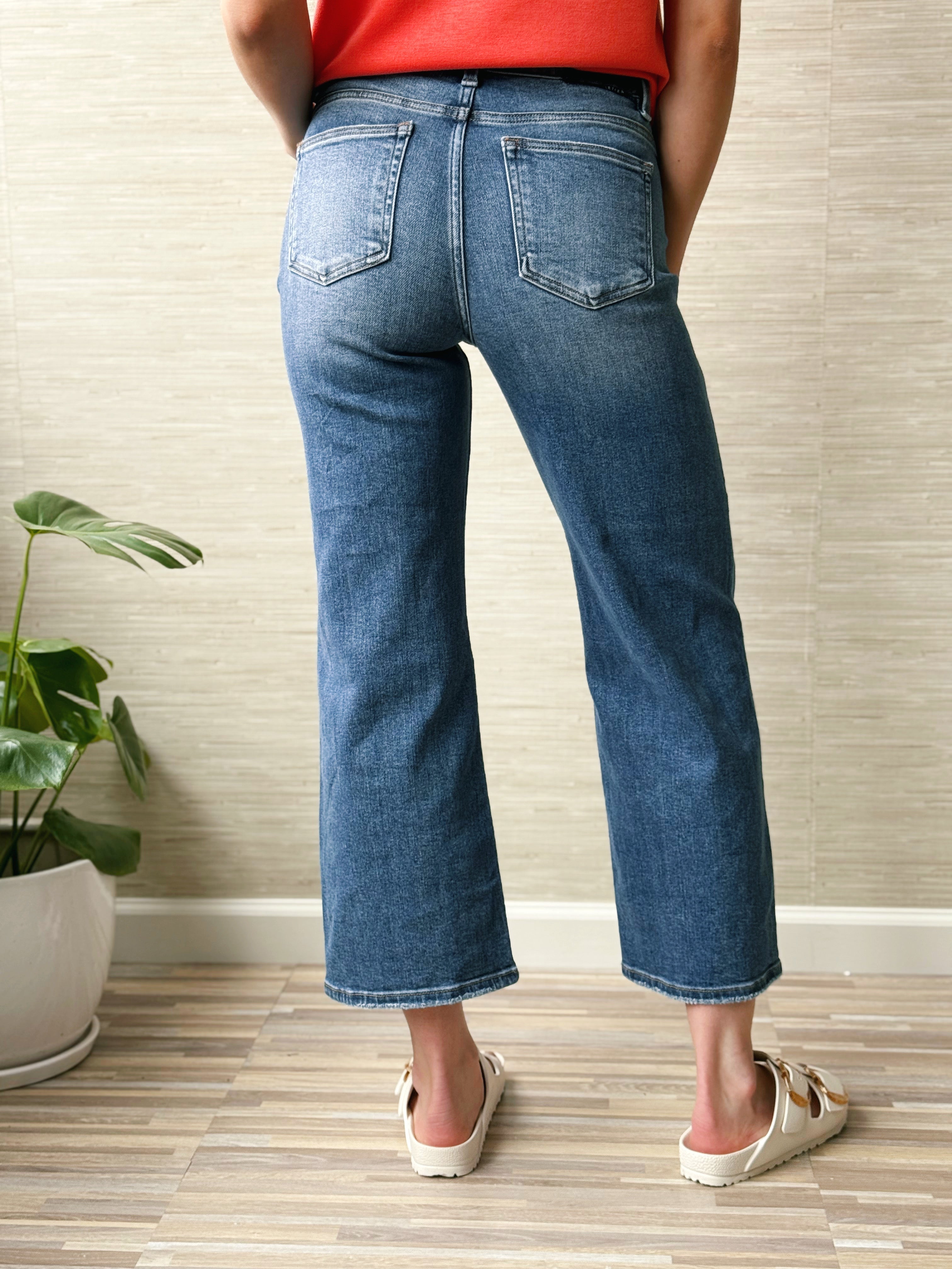 [RISEN] Cameron Jean - DARK - willows clothing CROP JEAN