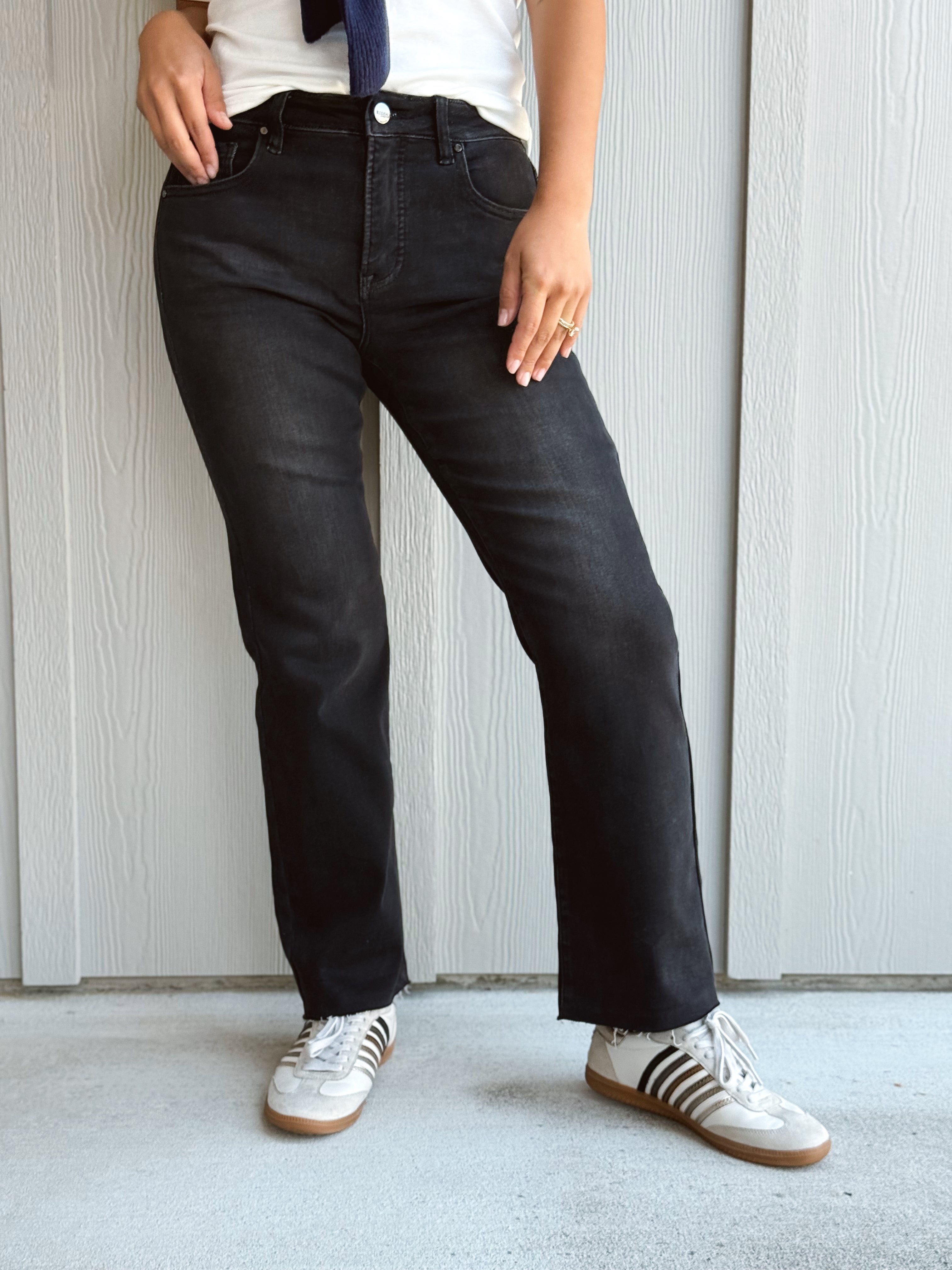 [RISEN] Casey Jean - BLACK - willows clothing Straight Leg