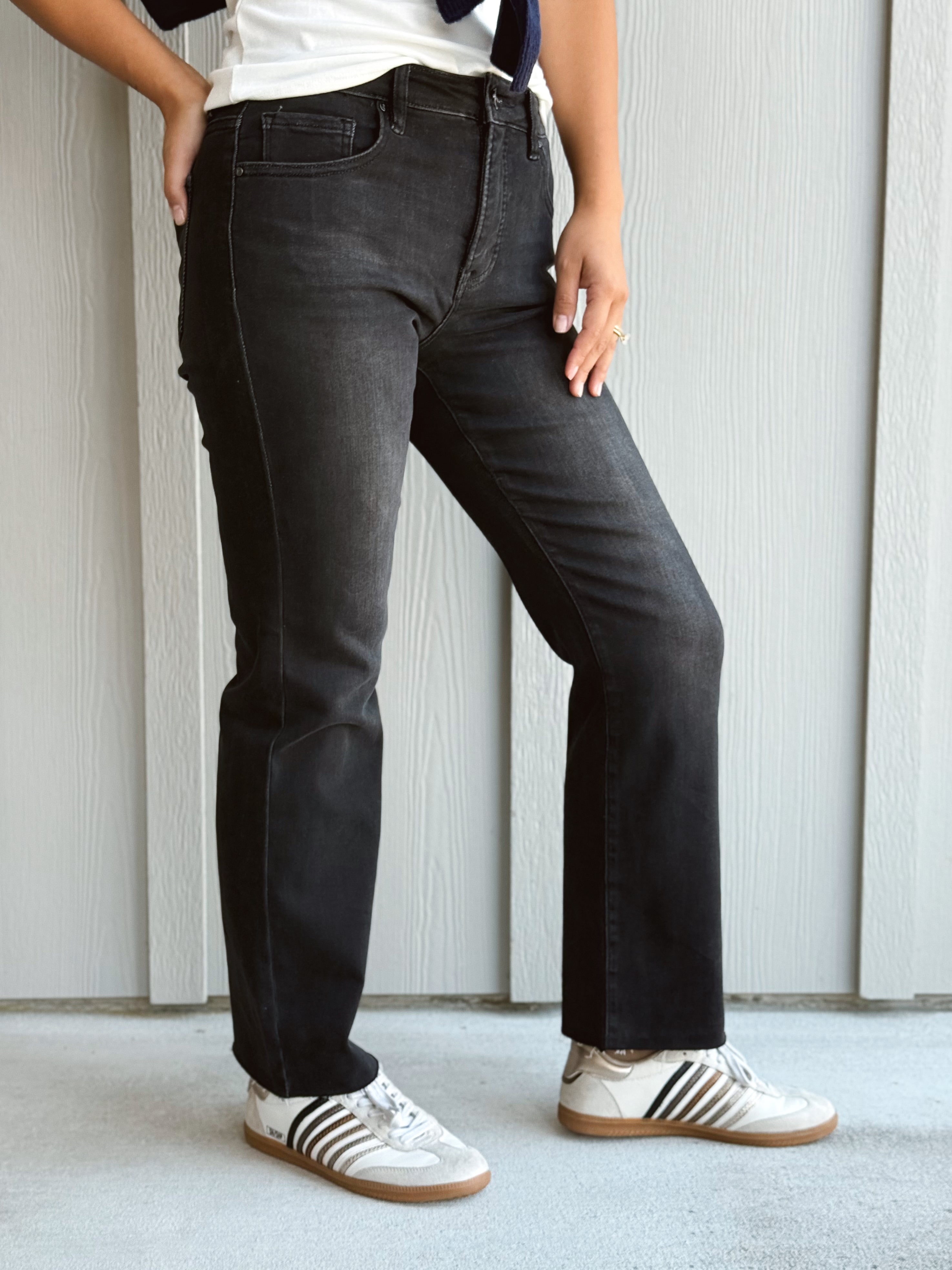 [RISEN] Casey Jean - BLACK - willows clothing Straight Leg
