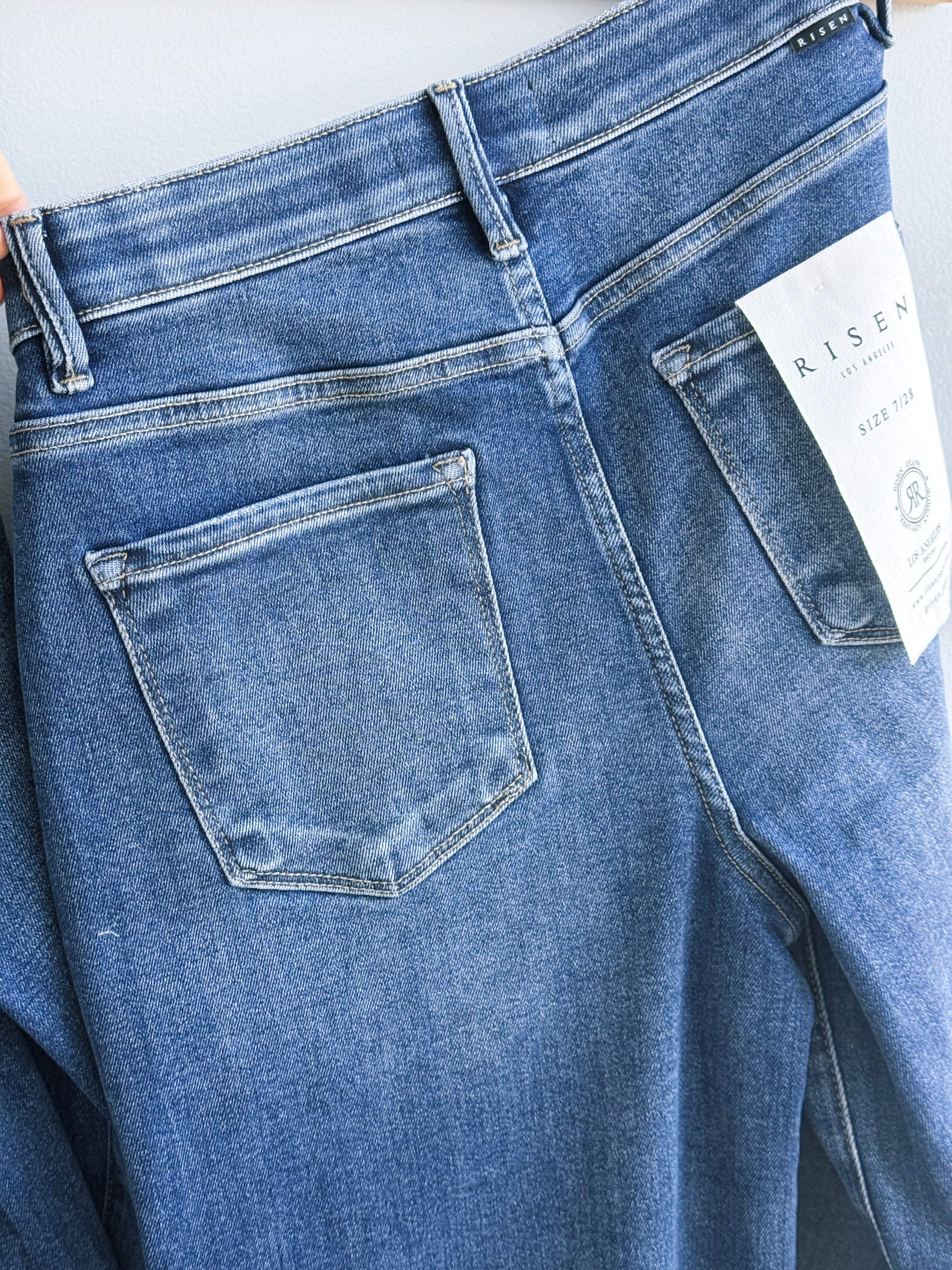 [RISEN] Dasha Jean - DARK - willows clothing CROP WIDE LEG