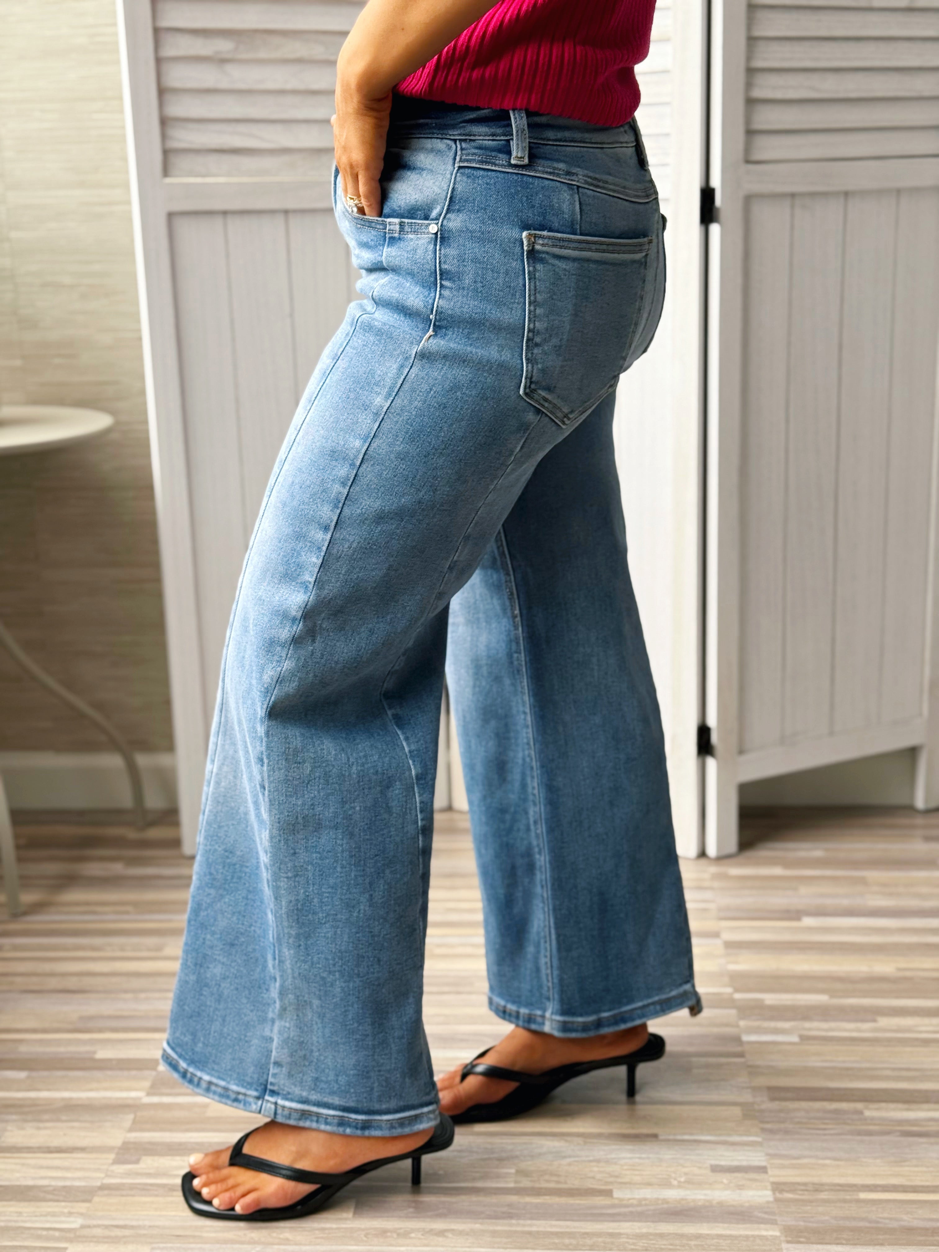[RISEN] Mallory Jean - MEDIUM - willows clothing CROP WIDE LEG