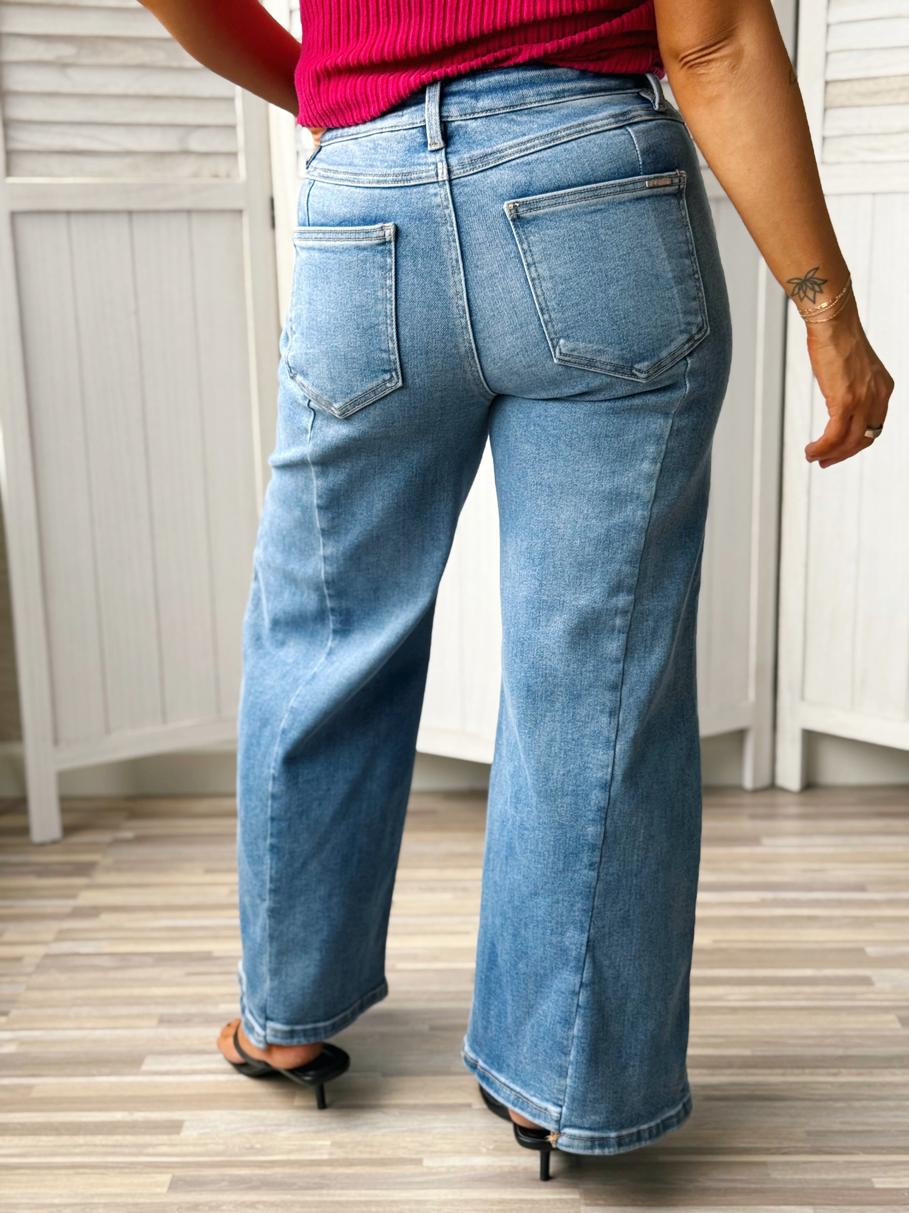 [RISEN] Mallory Jean - MEDIUM - willows clothing CROP WIDE LEG