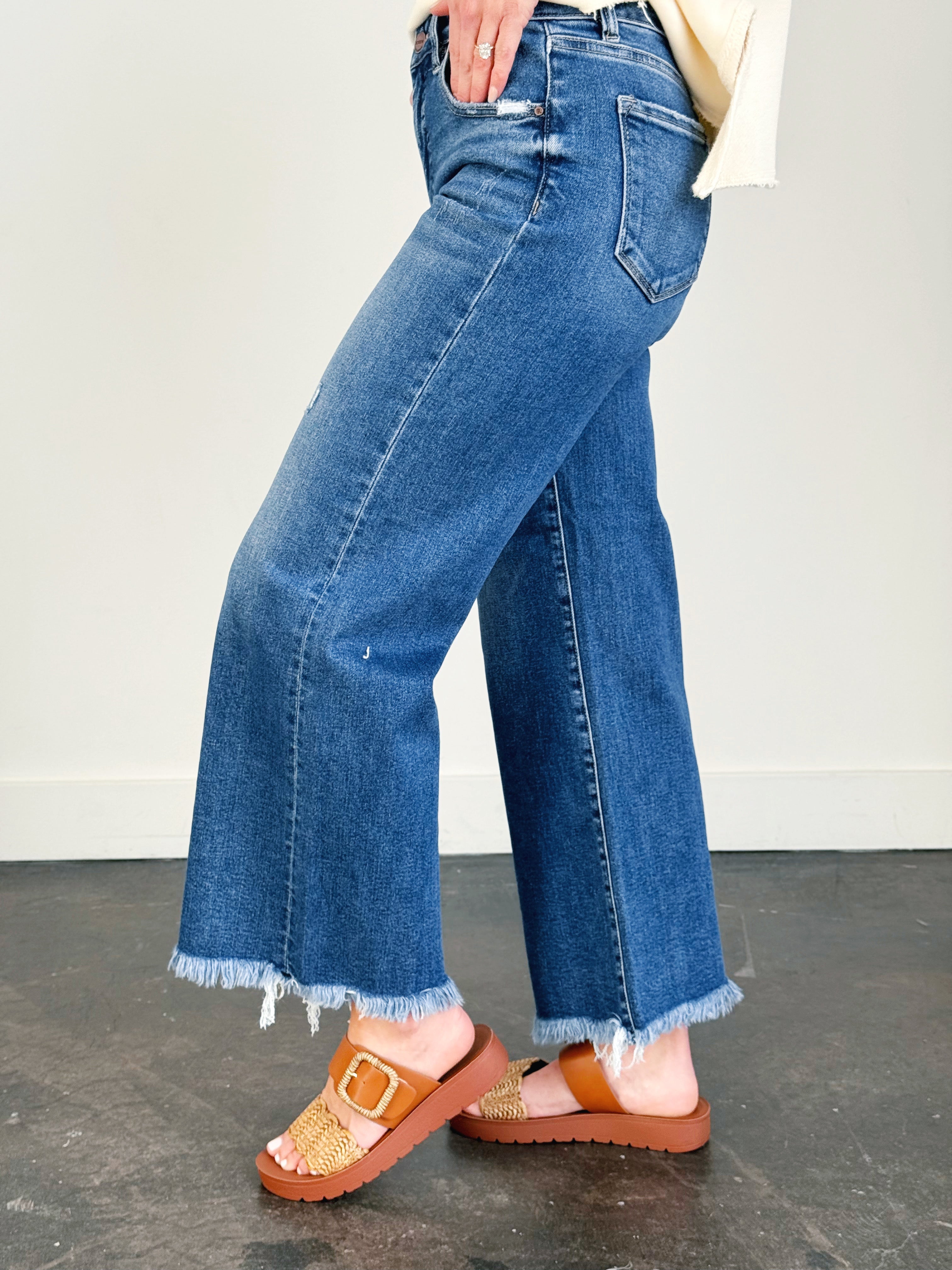 [RISEN] Natalia Jean - DARK - willows clothing Straight Leg