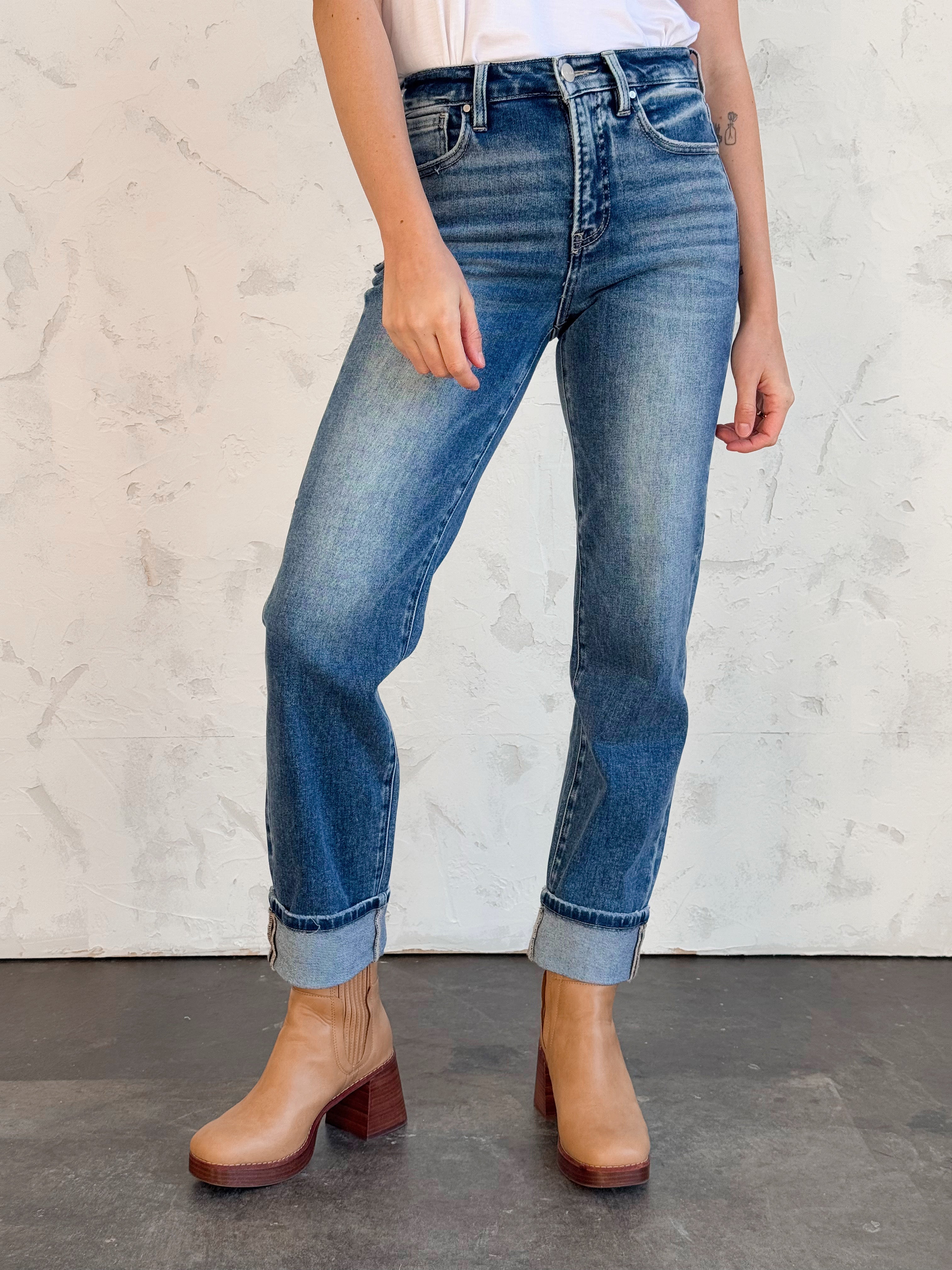 [RISEN] Olsen Jean - DARK - willows clothing Straight Leg