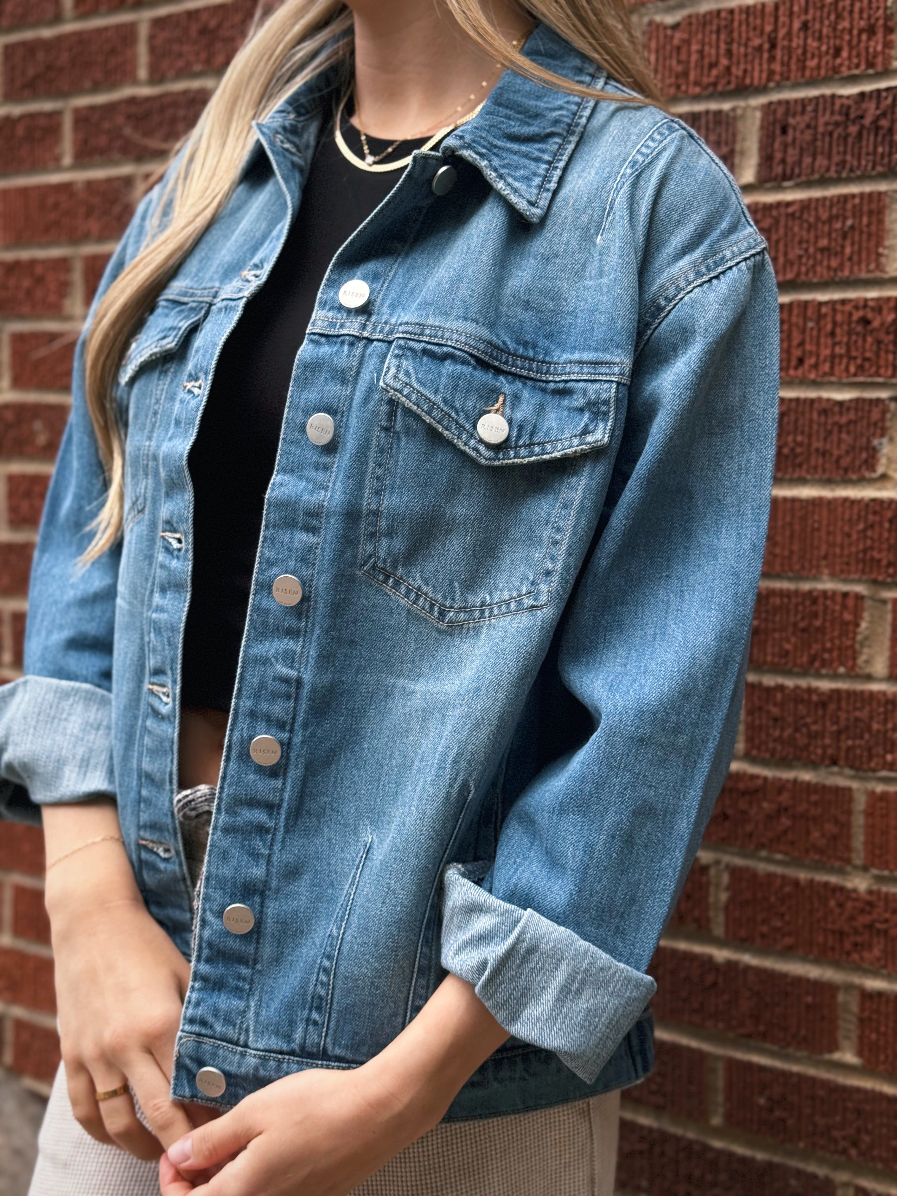 [RISEN] Rainier Denim Jacket - MEDIUM - willows clothing DENIM JACKET