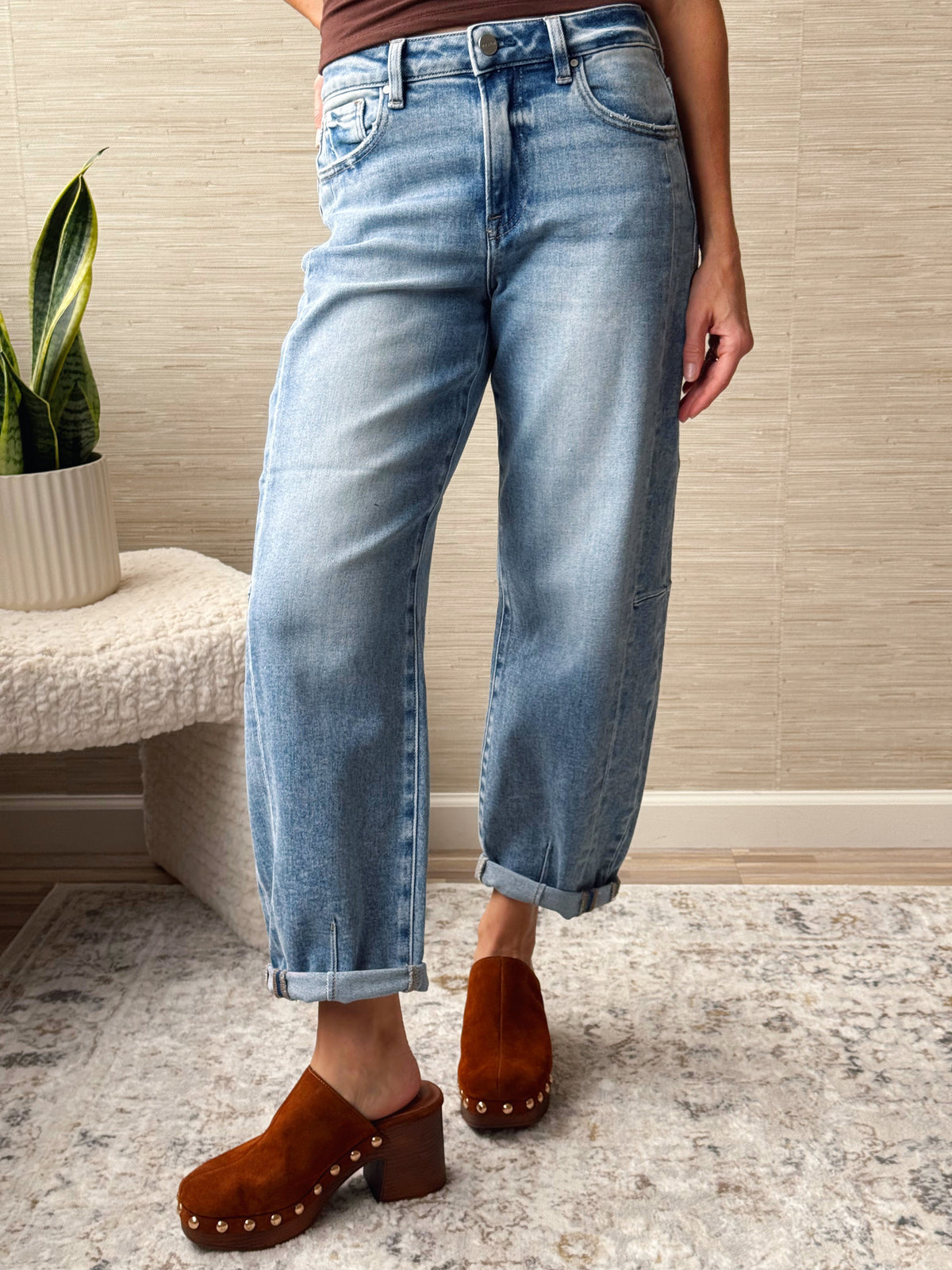[RISEN] Sylvan Jean - MEDIUM - willows clothing BARREL JEAN