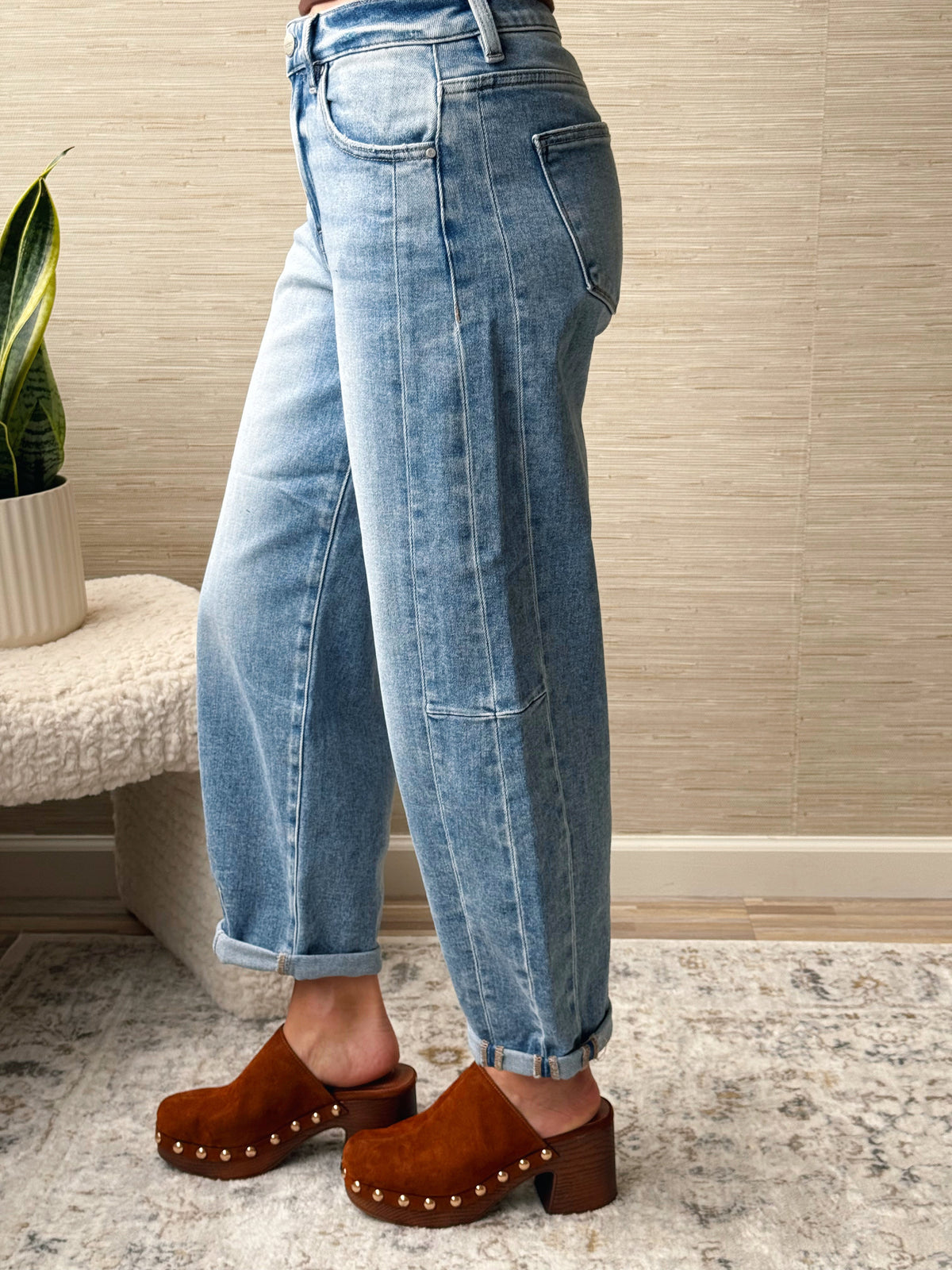[RISEN] Sylvan Jean - MEDIUM - willows clothing BARREL JEAN