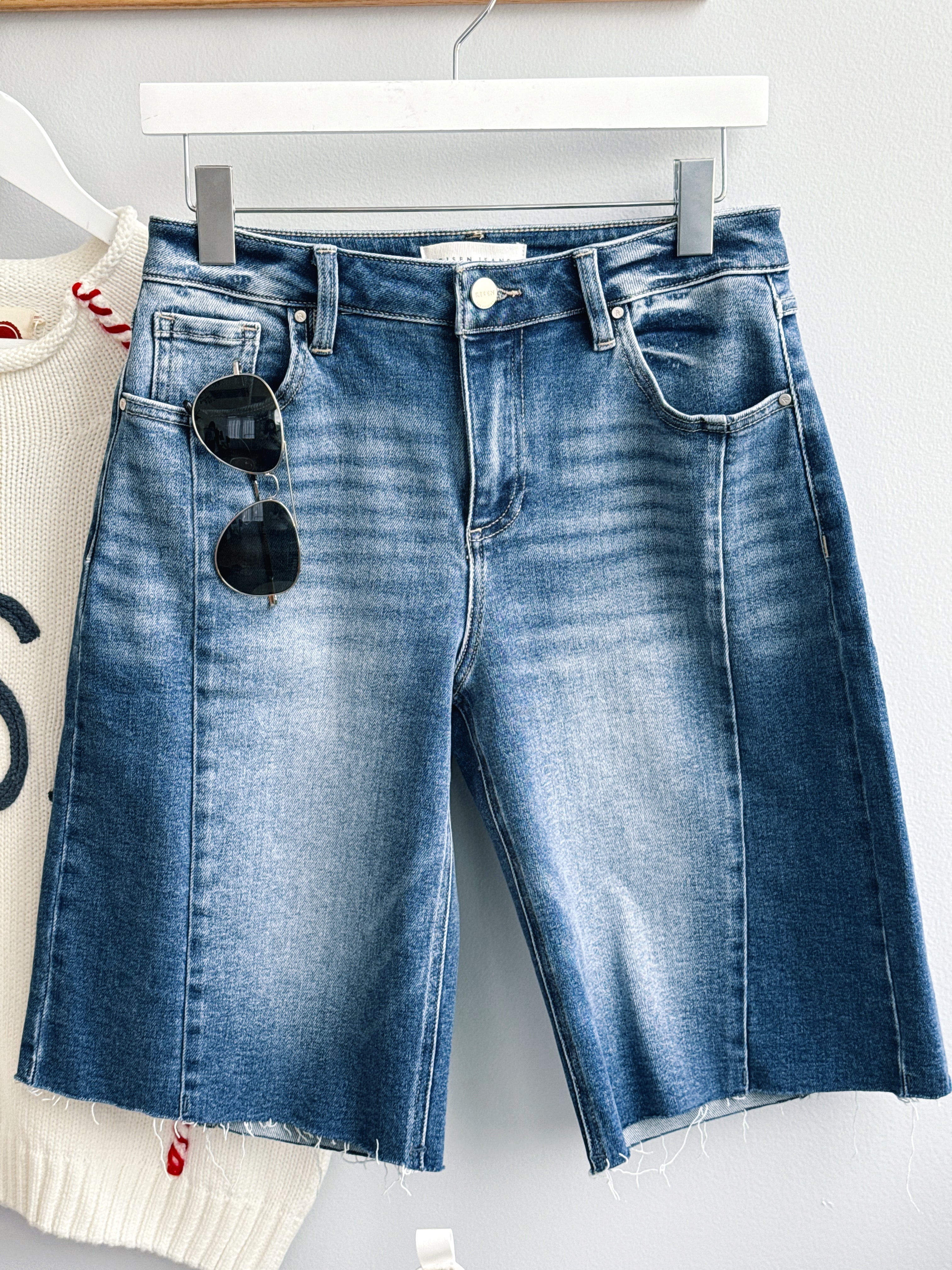 [RISEN] Truman Denim Shorts - MEDIUM - willows clothing SHORTS