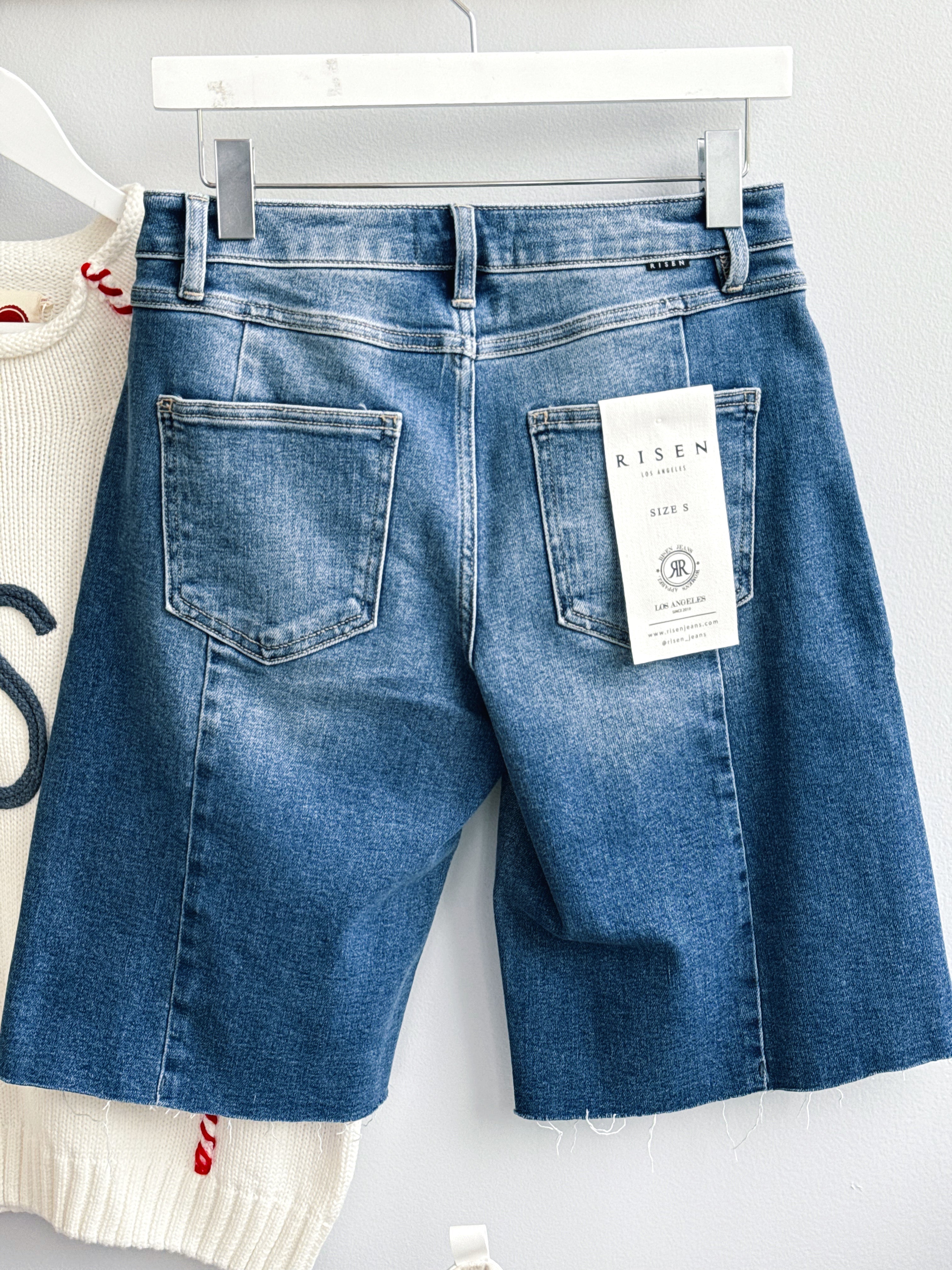 [RISEN] Truman Denim Shorts - MEDIUM - willows clothing SHORTS