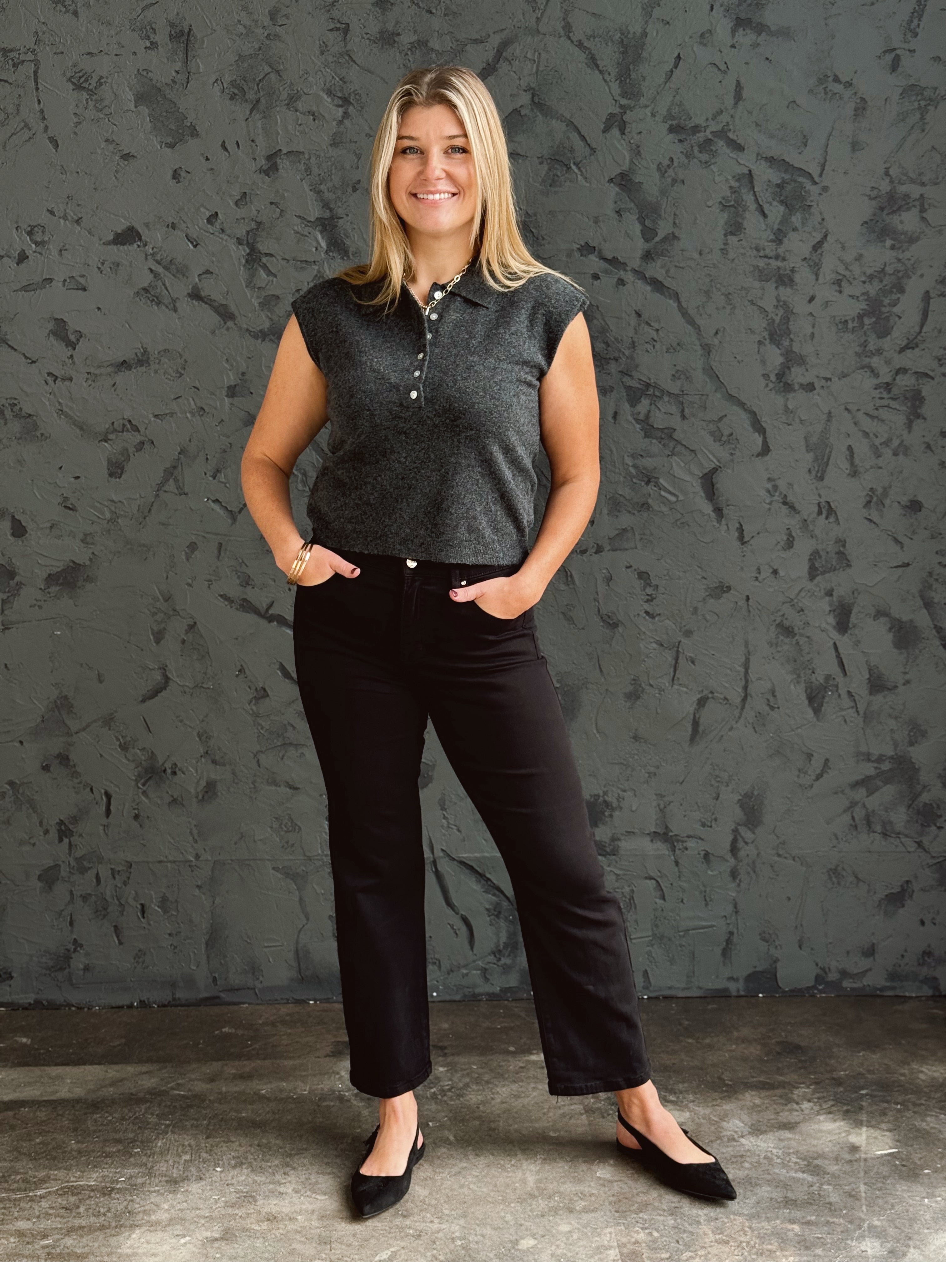 [RISEN] Vernon Jean - BLACK - willows clothing Straight Leg