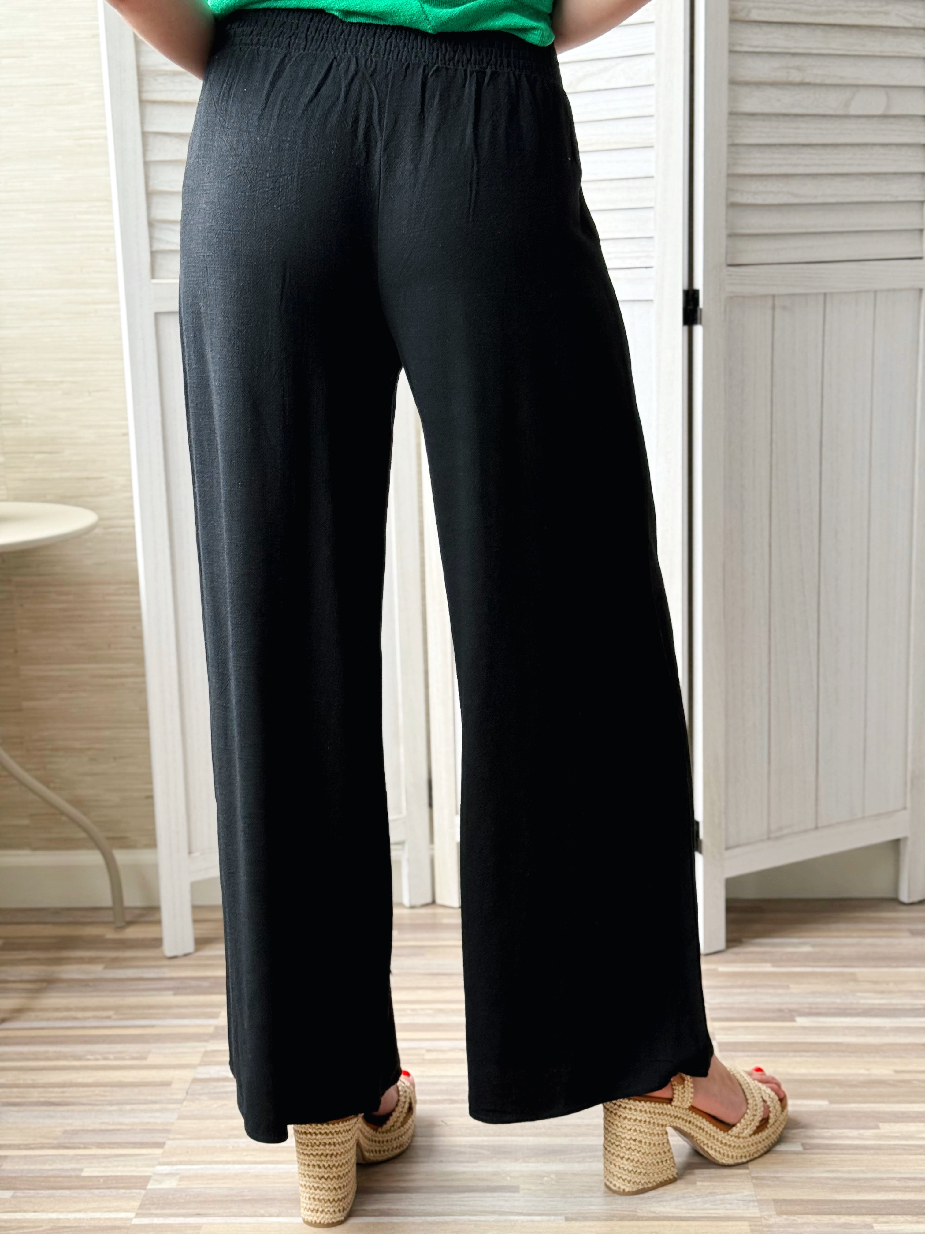 Rita Pants - BLACK - willows clothing PANTS