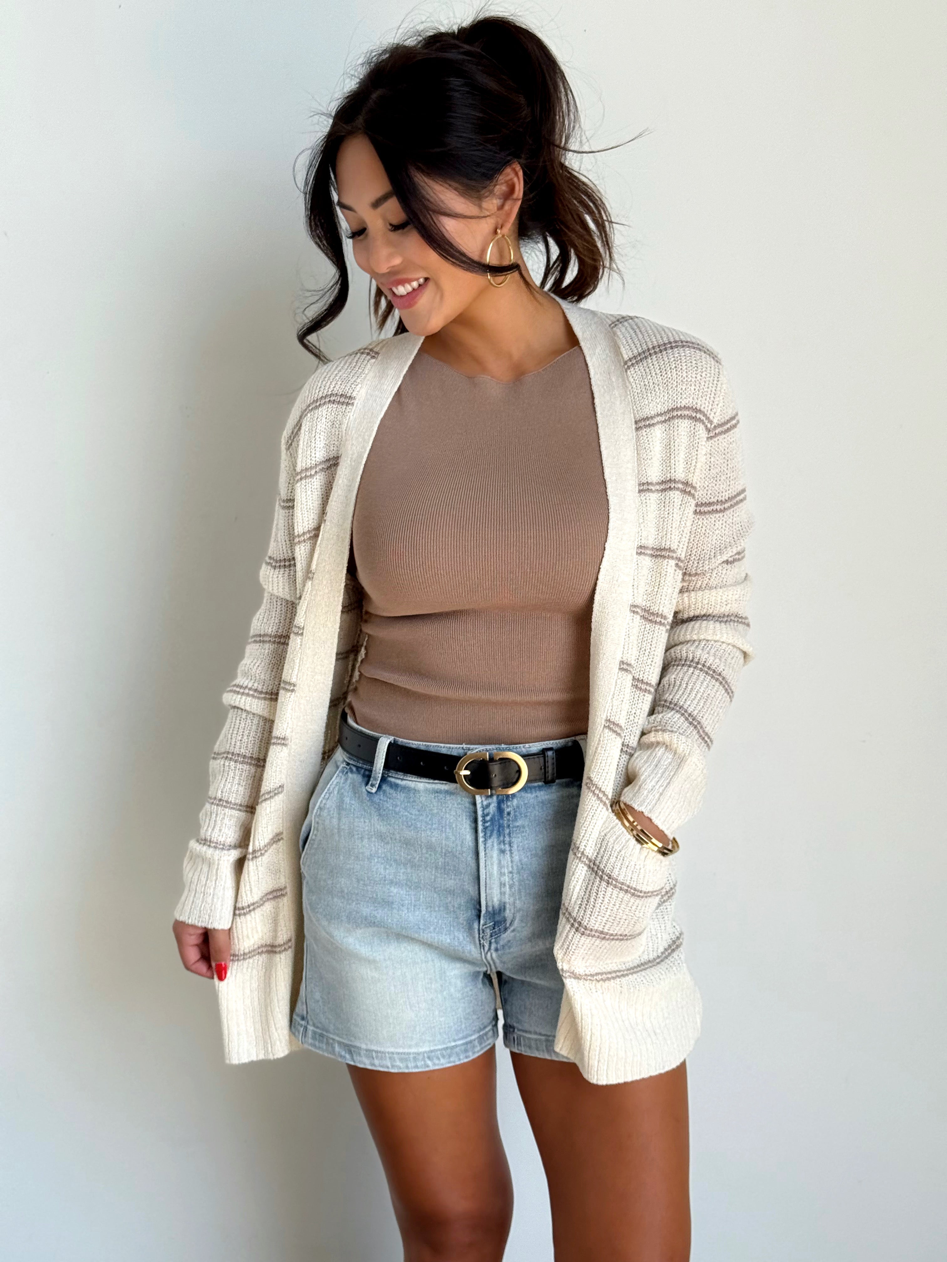 River Bend Cardigan - NATURAL - willows clothing Cardigan