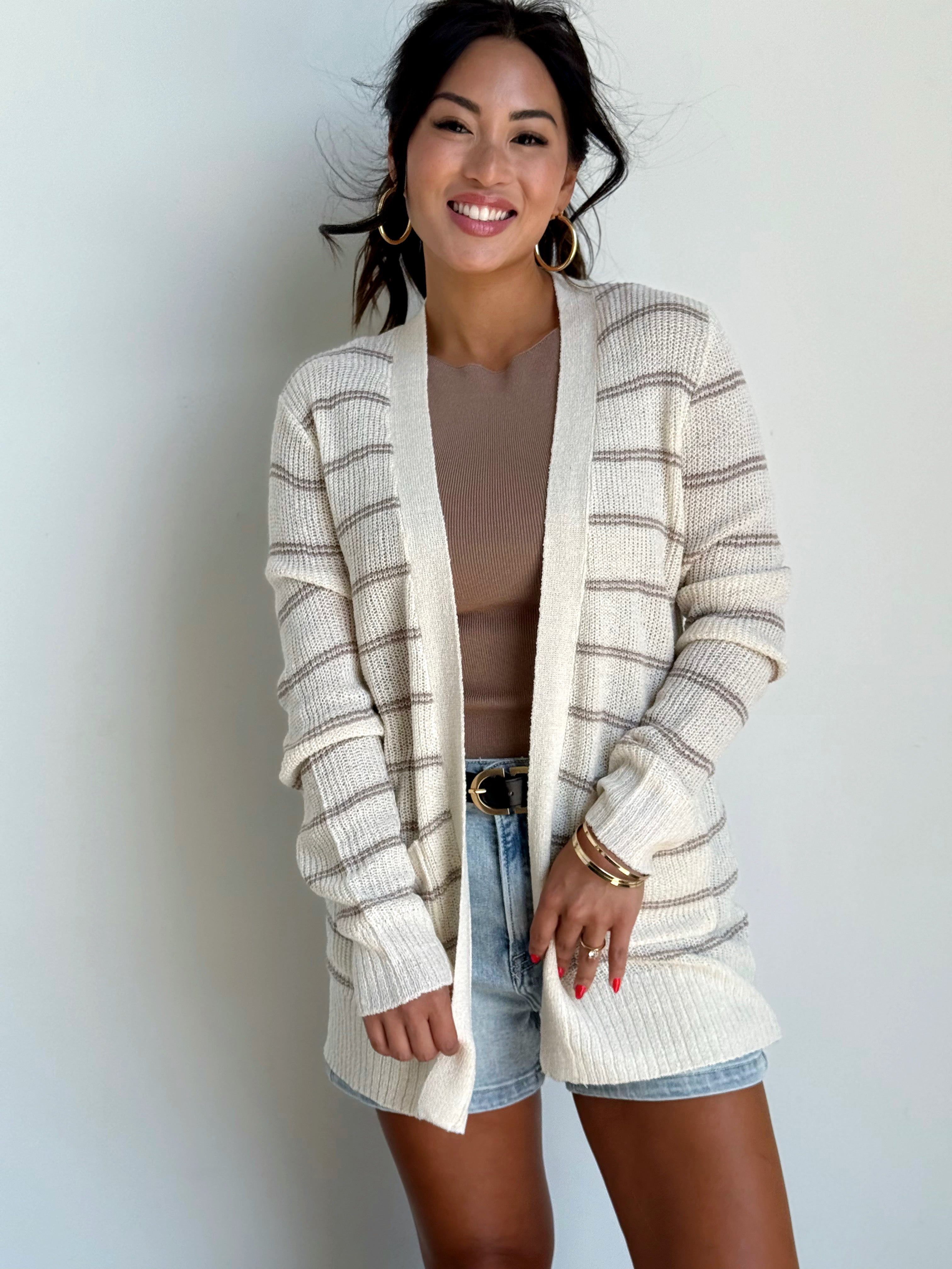 River Bend Cardigan - NATURAL - willows clothing Cardigan