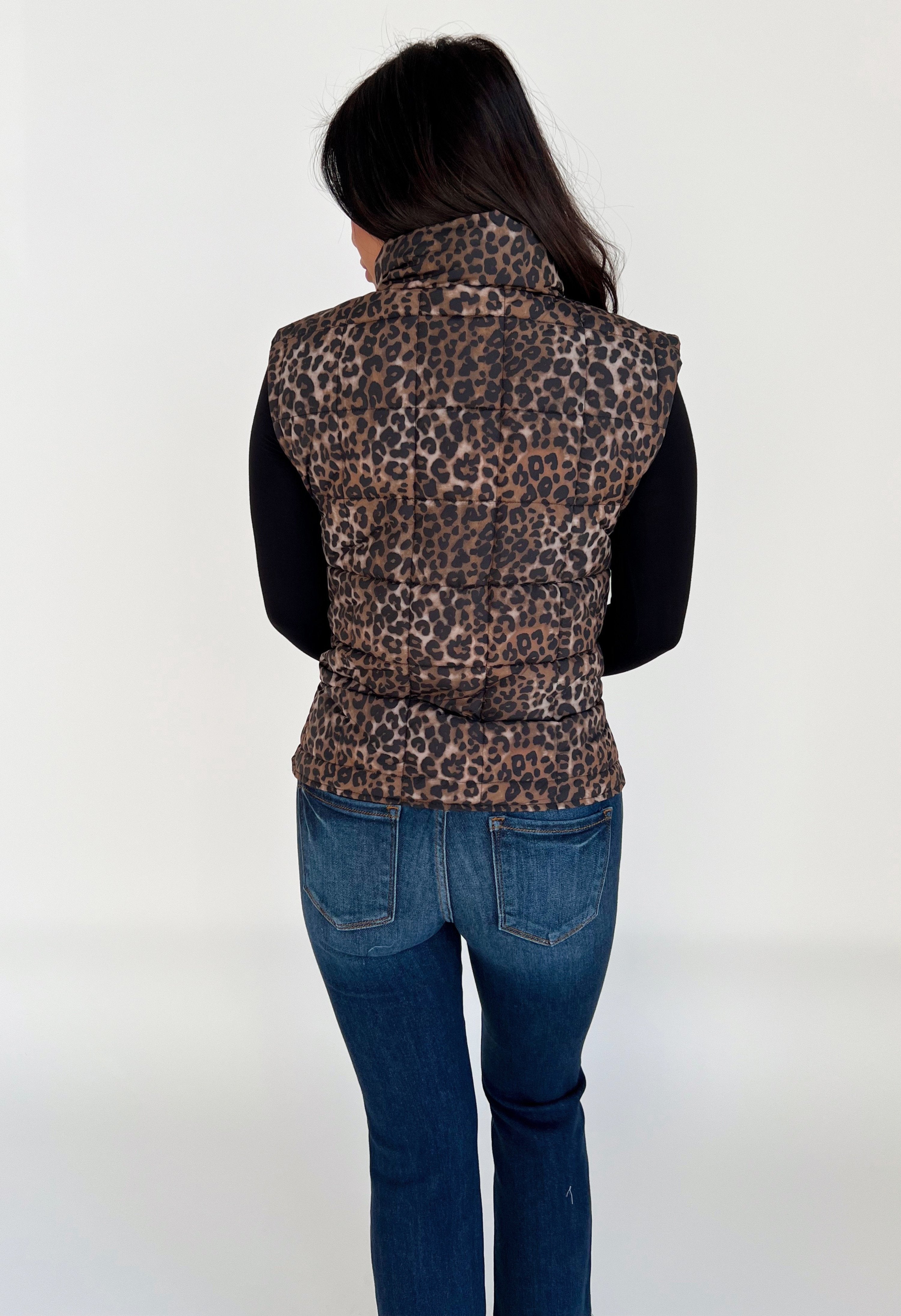 Road Not Taken Vest - LEOPARD - willows clothing VEST