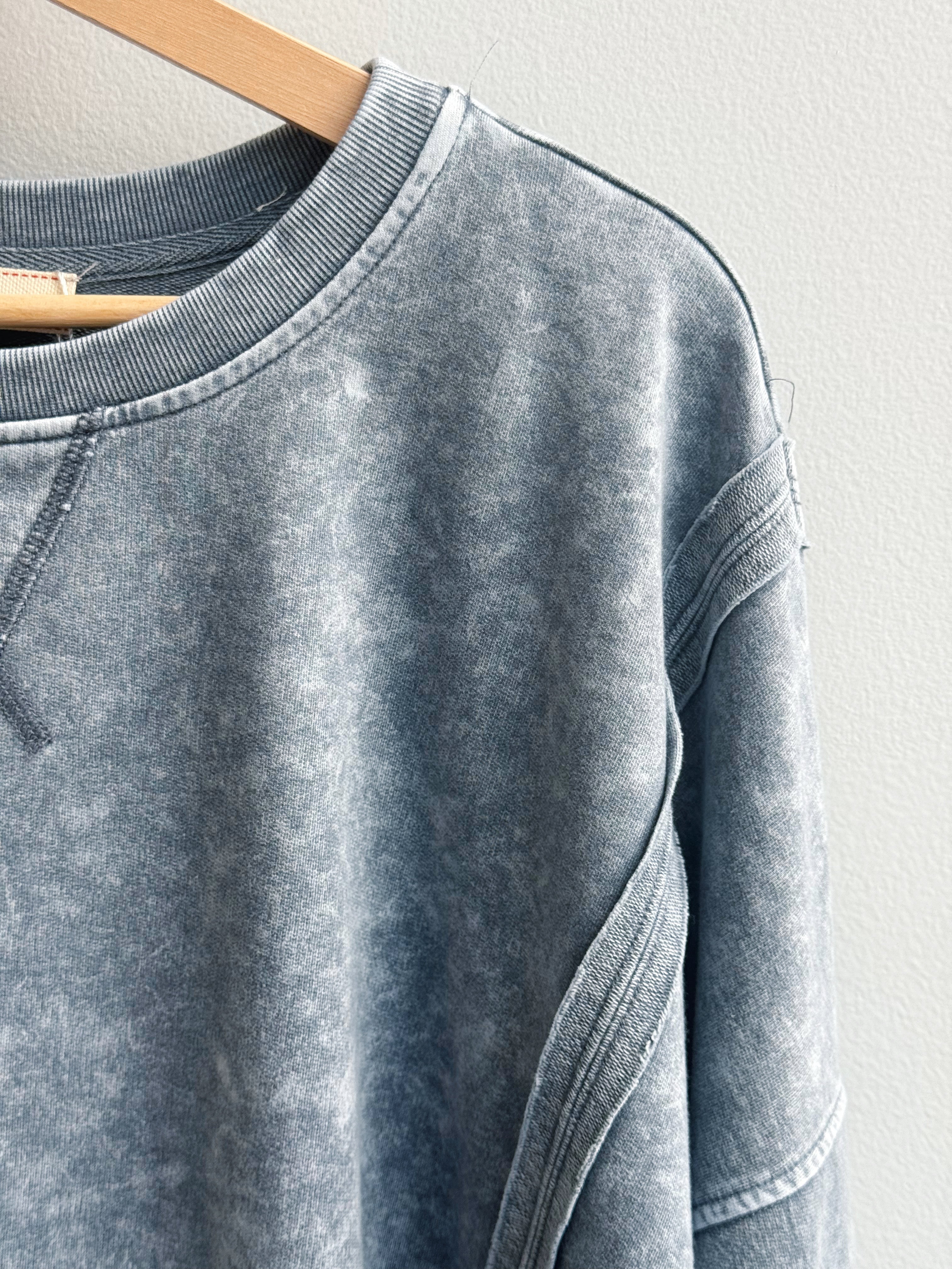 Roadside Top - INDIGO BLUE - willows clothing L/S SHIRT