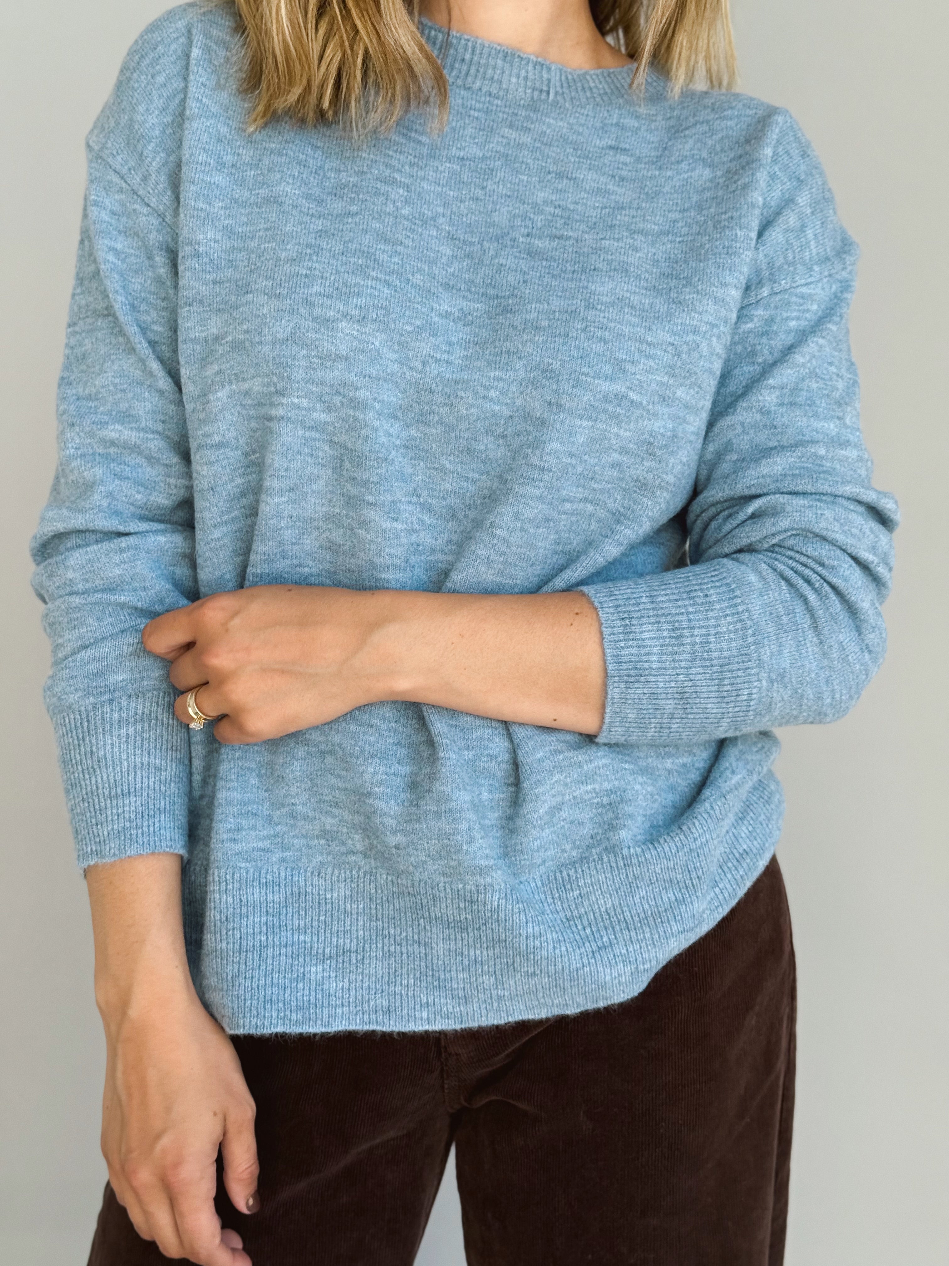 Rory Sweater - AUTUMN BLUE - willows clothing SWEATER