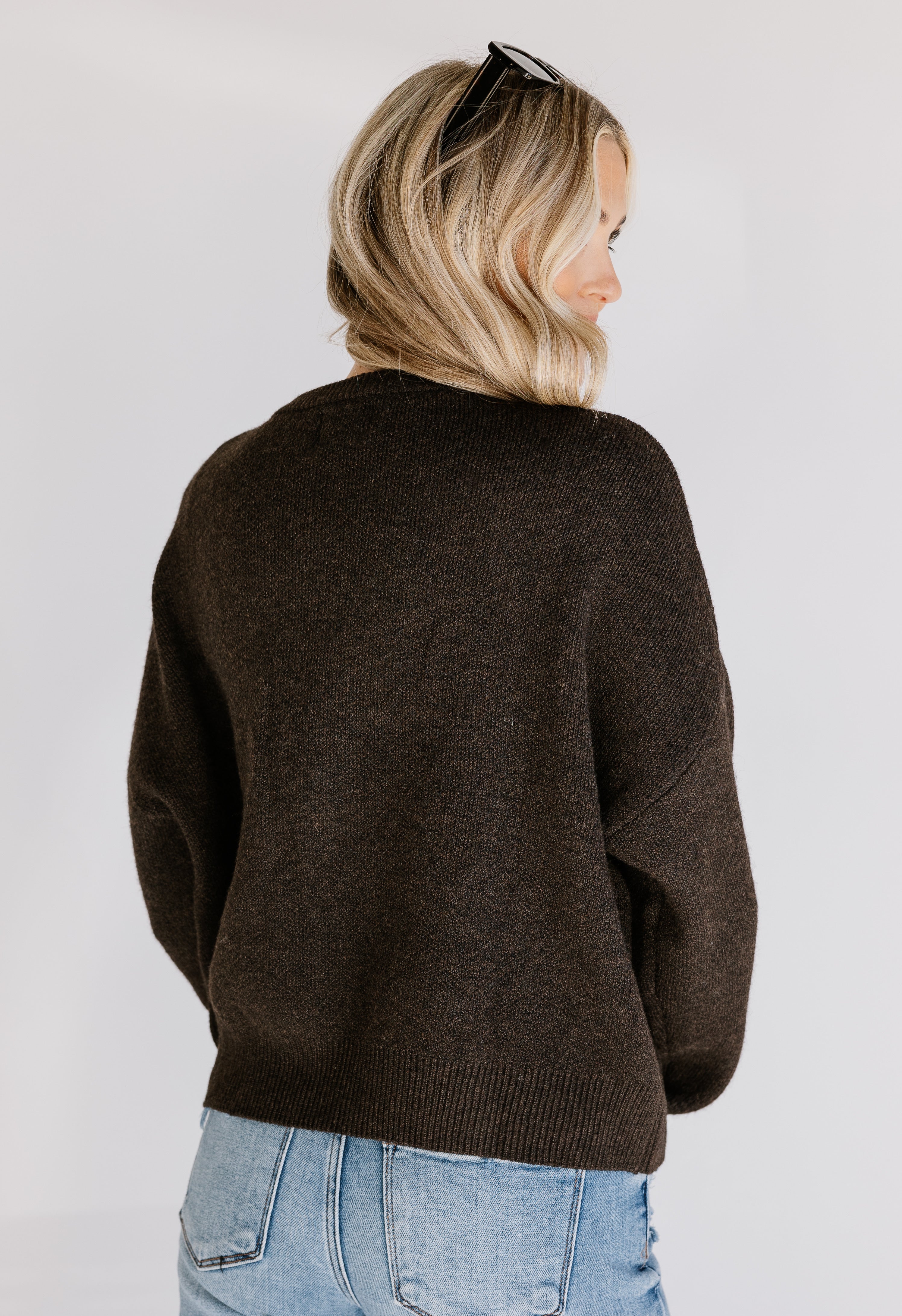 Rosalie Cardigan - CHOCOLATE BROWN - willows clothing Cardigan