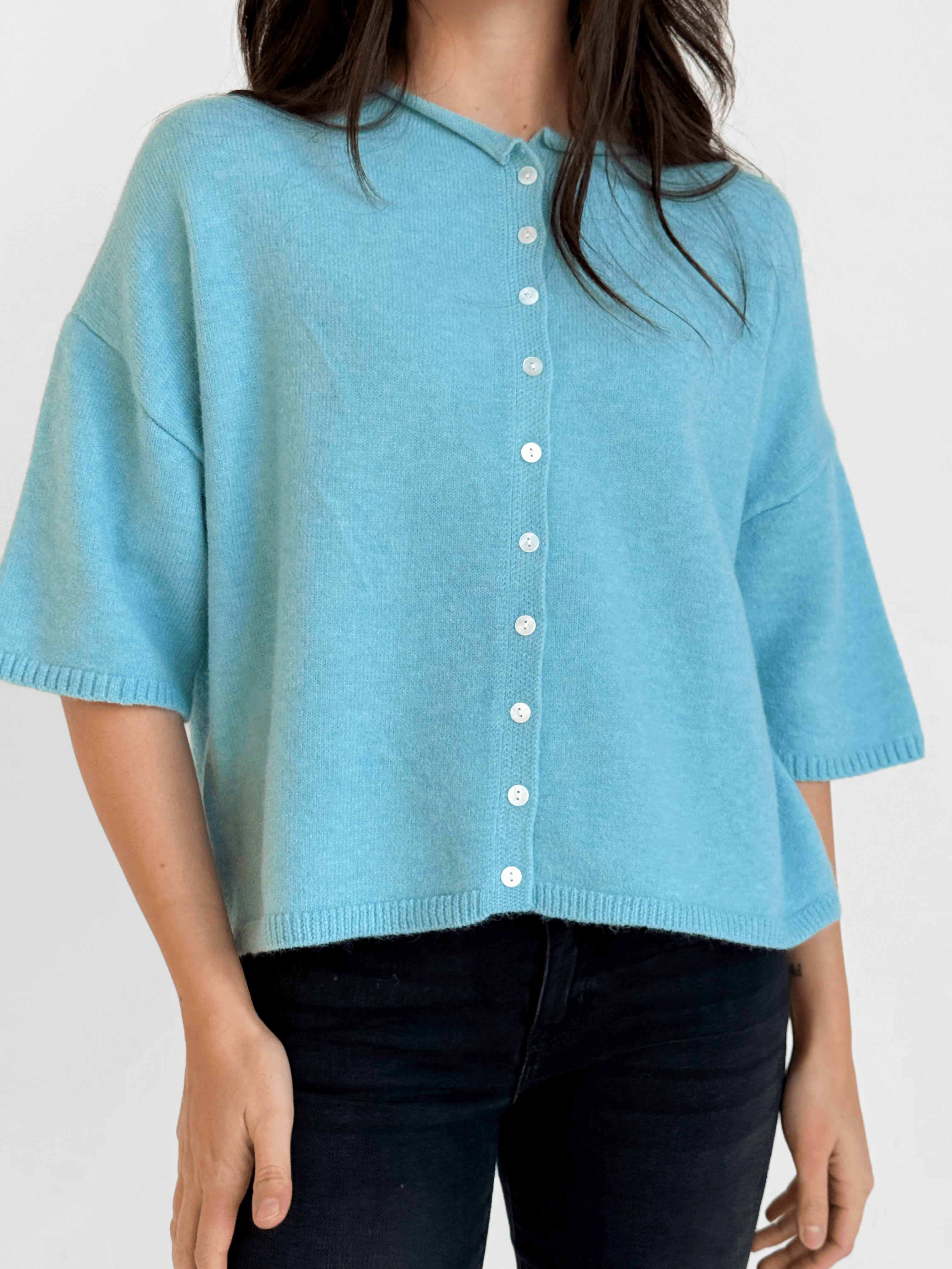 Rosalyn Cardigan - BABY BLUE - willows clothing Cardigan