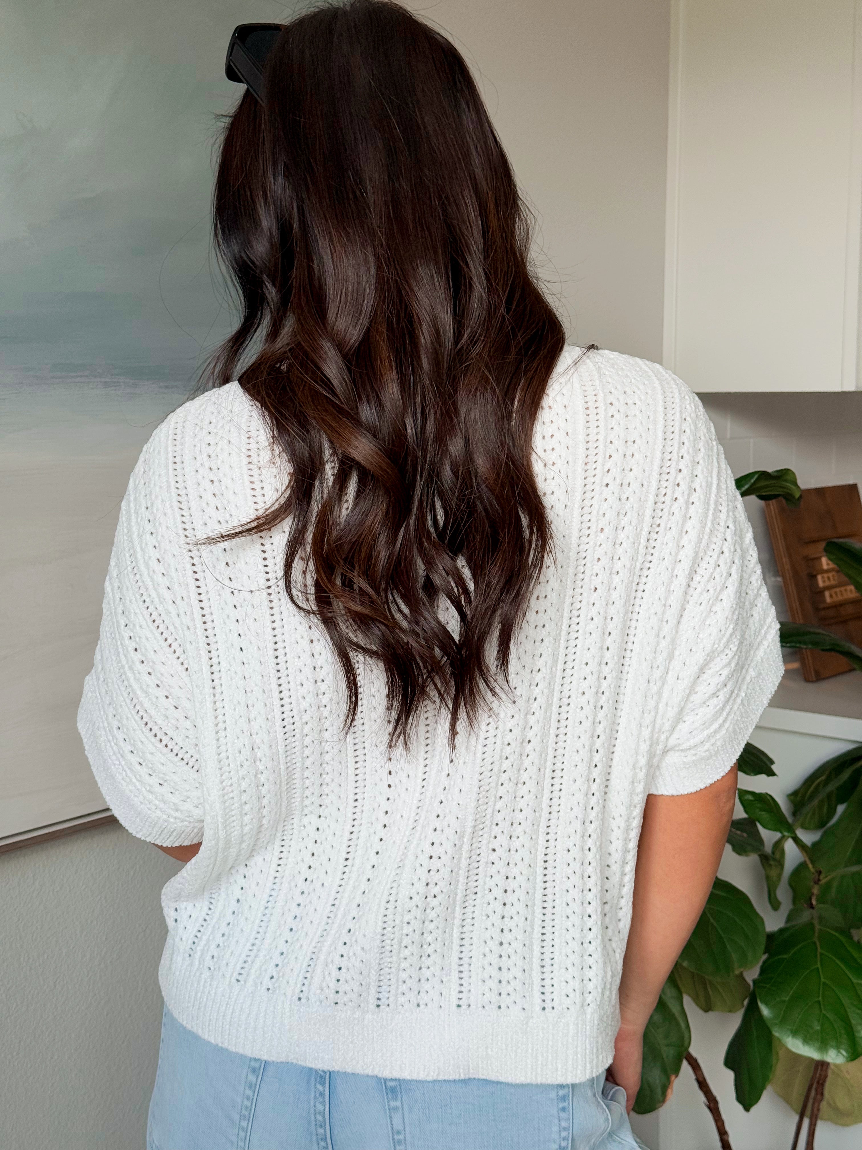 Rosebud Sweater - OFF WHITE - willows clothing SWEATER