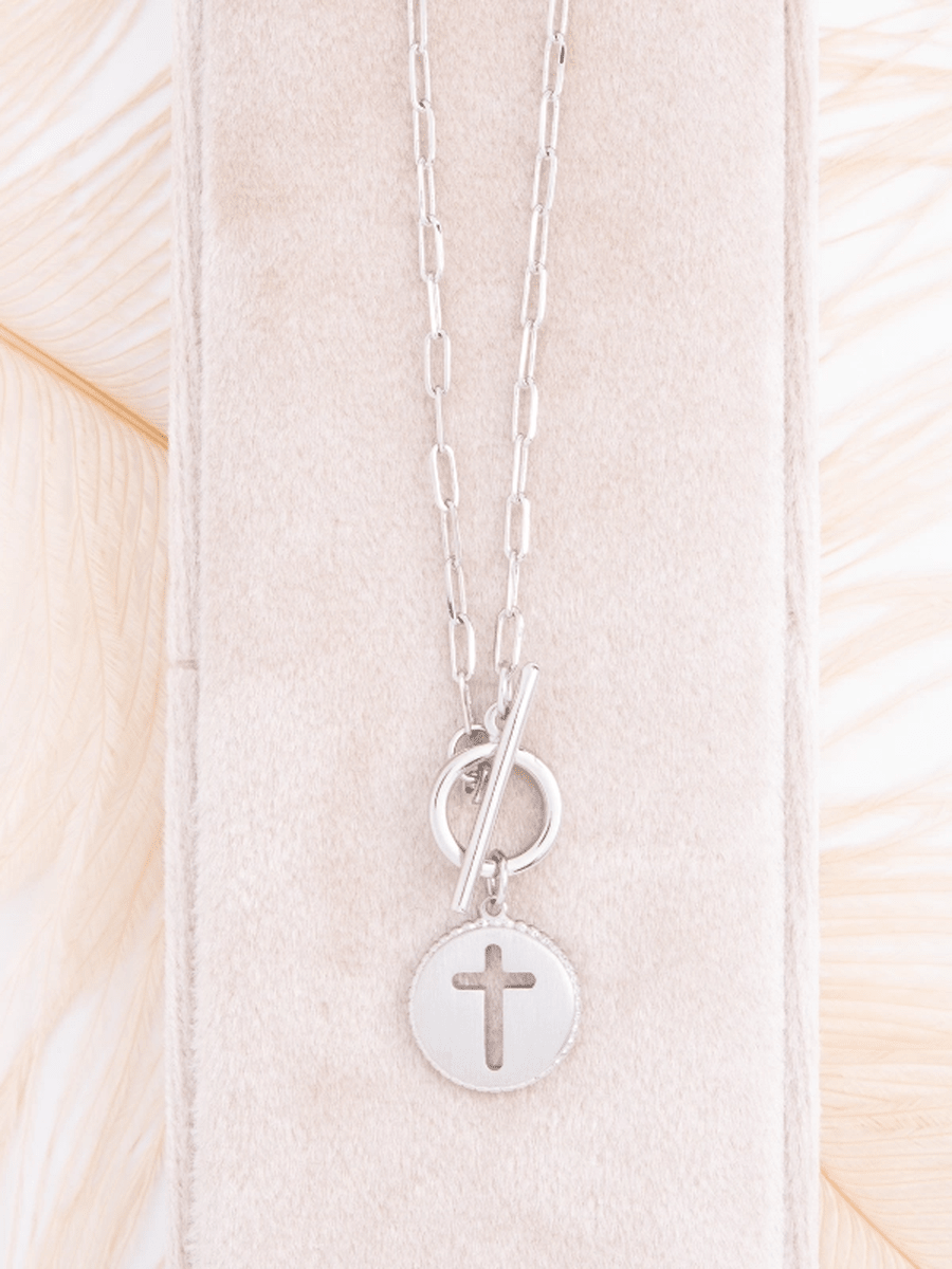 Running My Race Necklace - SILVER - willows clothing NECKLACE