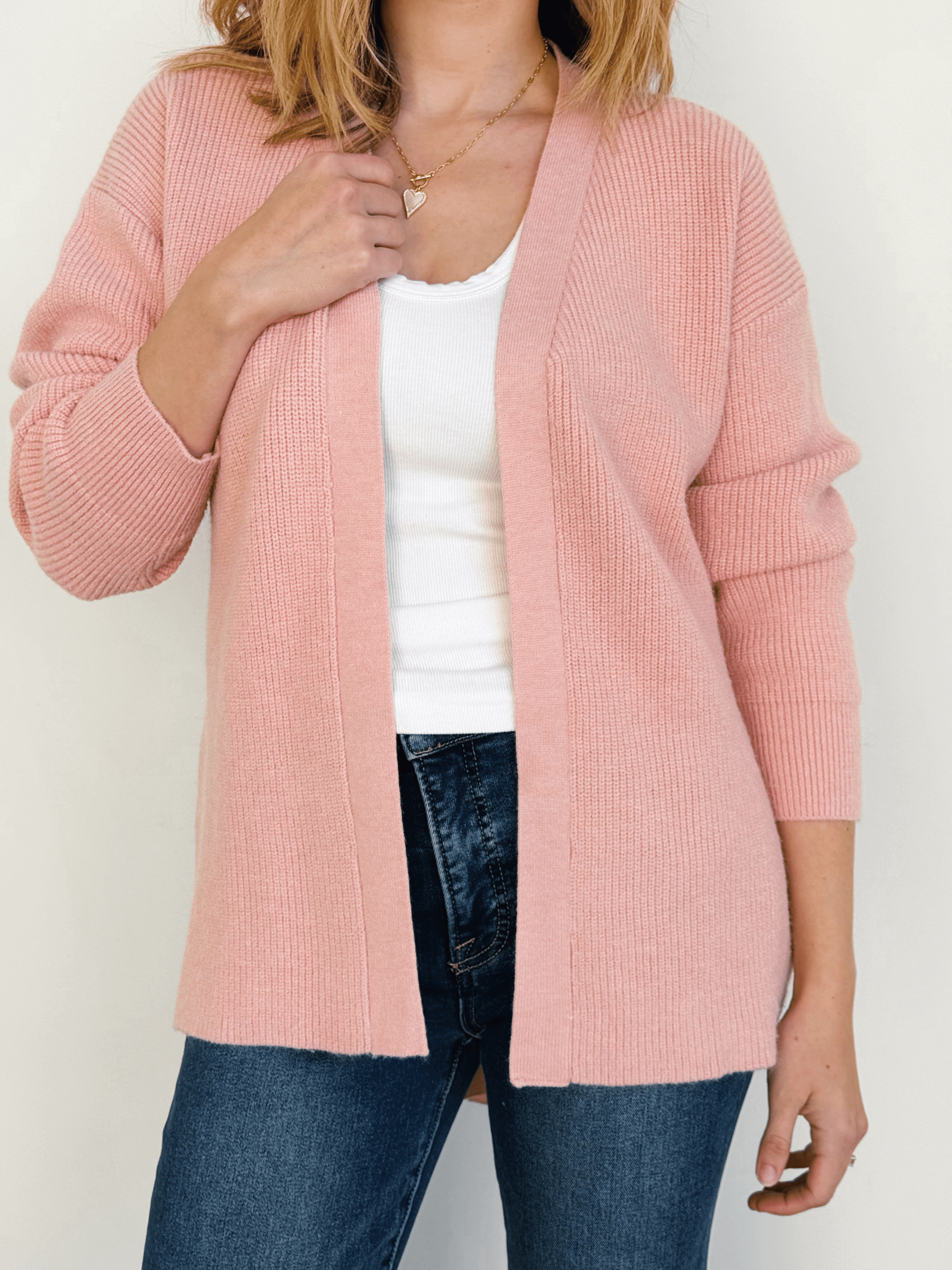 Ruth Cardigan - BABY PINK - willows clothing Cardigan