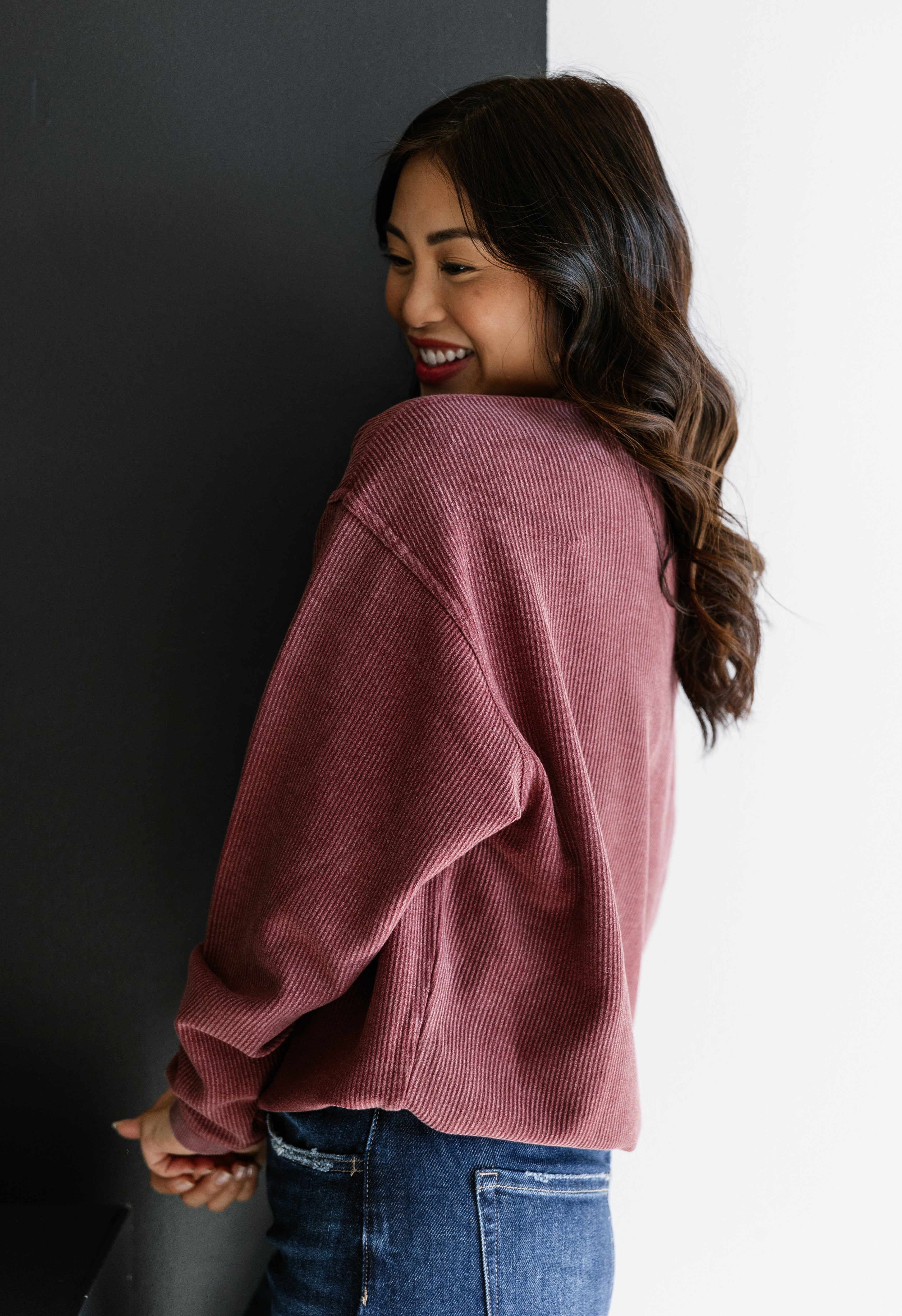 Ryder Pullover - MAROON - willows clothing L/S SHIRT