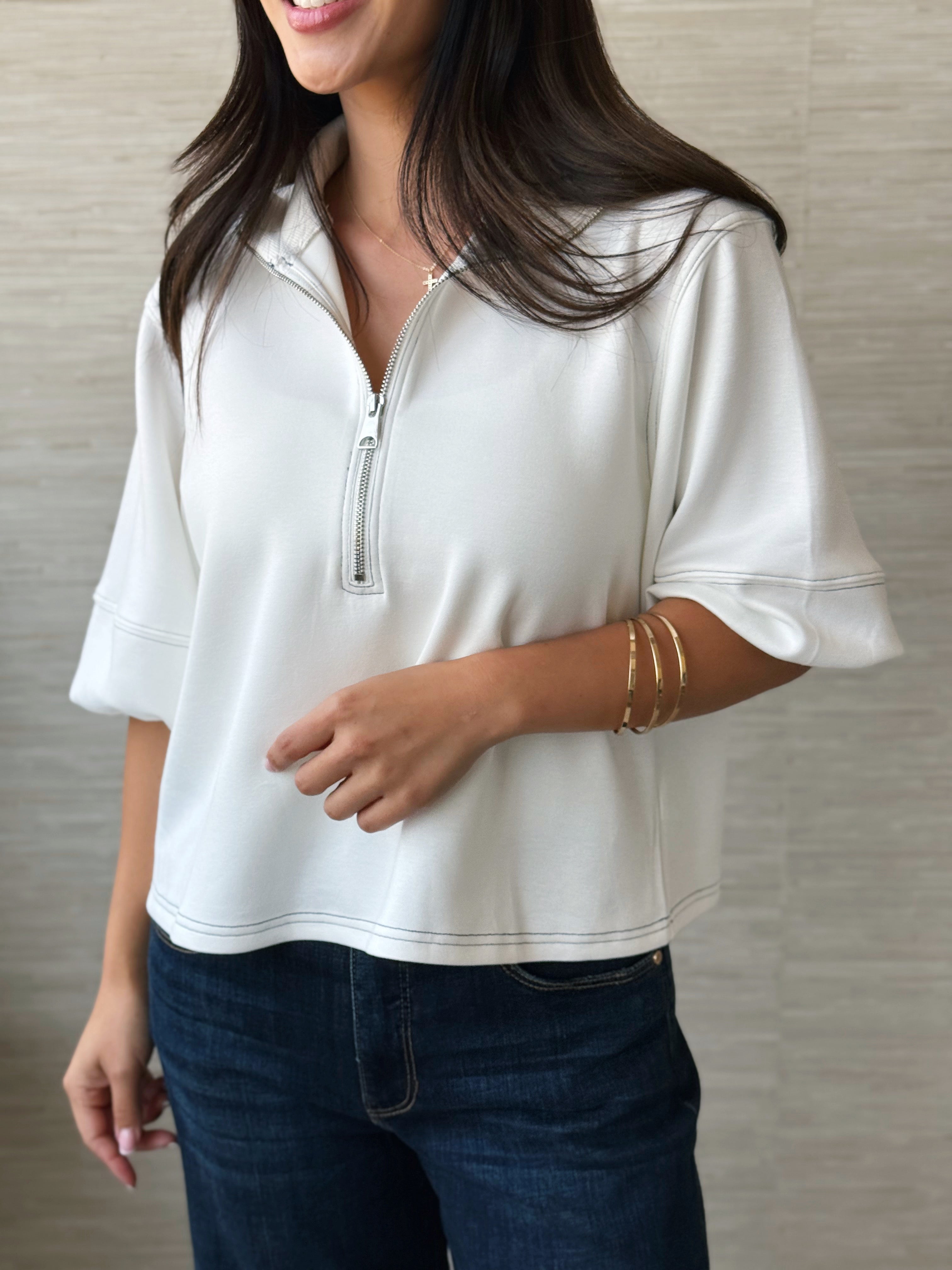 Ryland Top - OFF WHITE - willows clothing S/S SHIRT