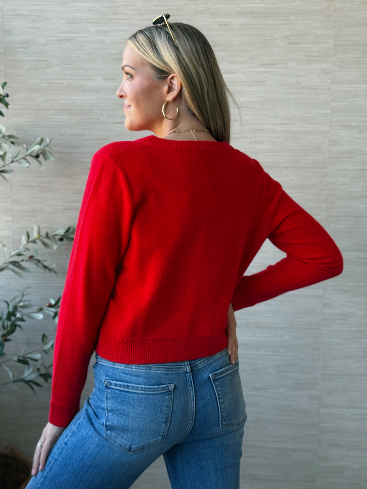 Rylann Cardigan - RED - willows clothing Cardigan