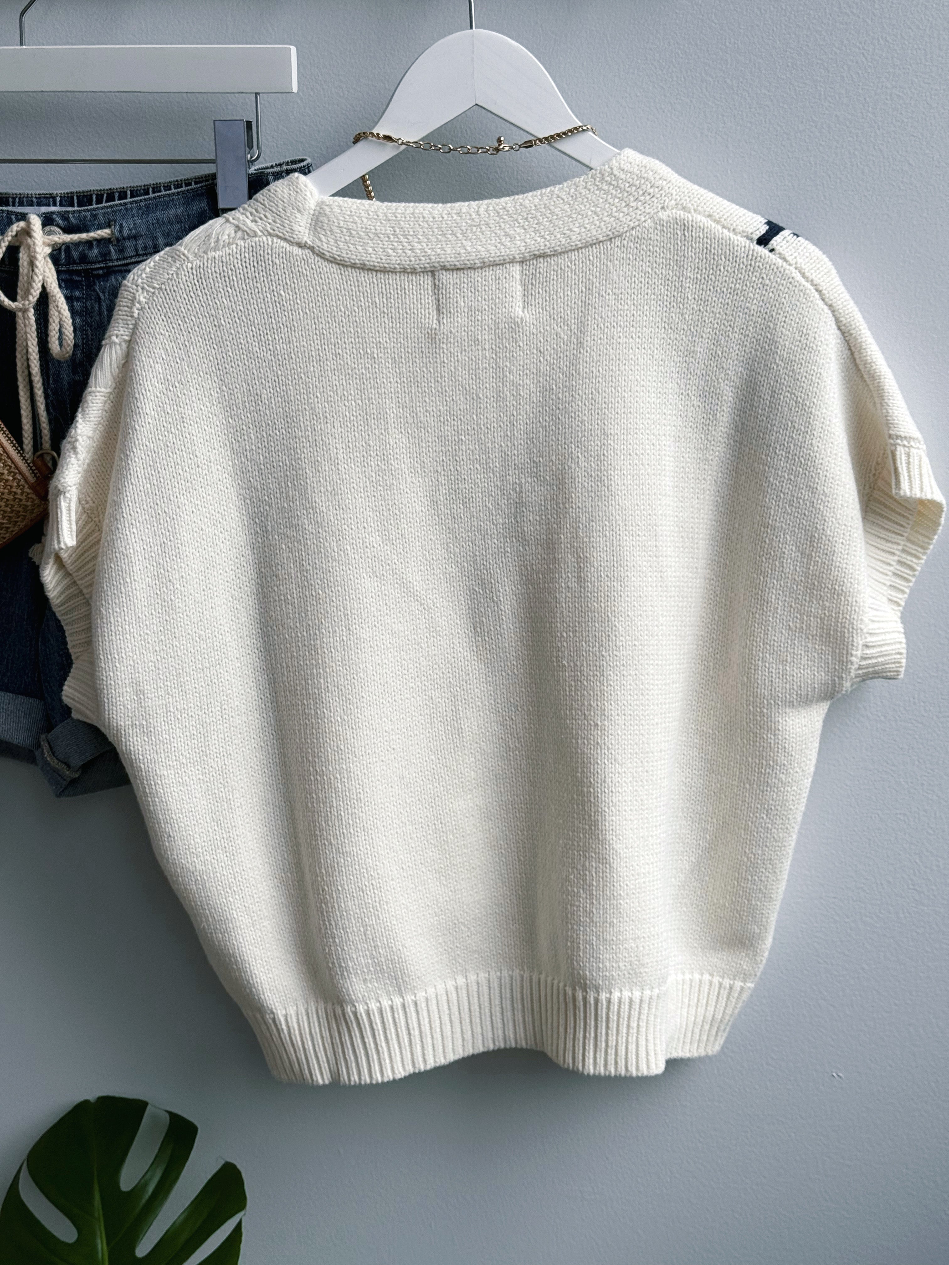 Sail Away Cardigan - CREAM - willows clothing SWEATER