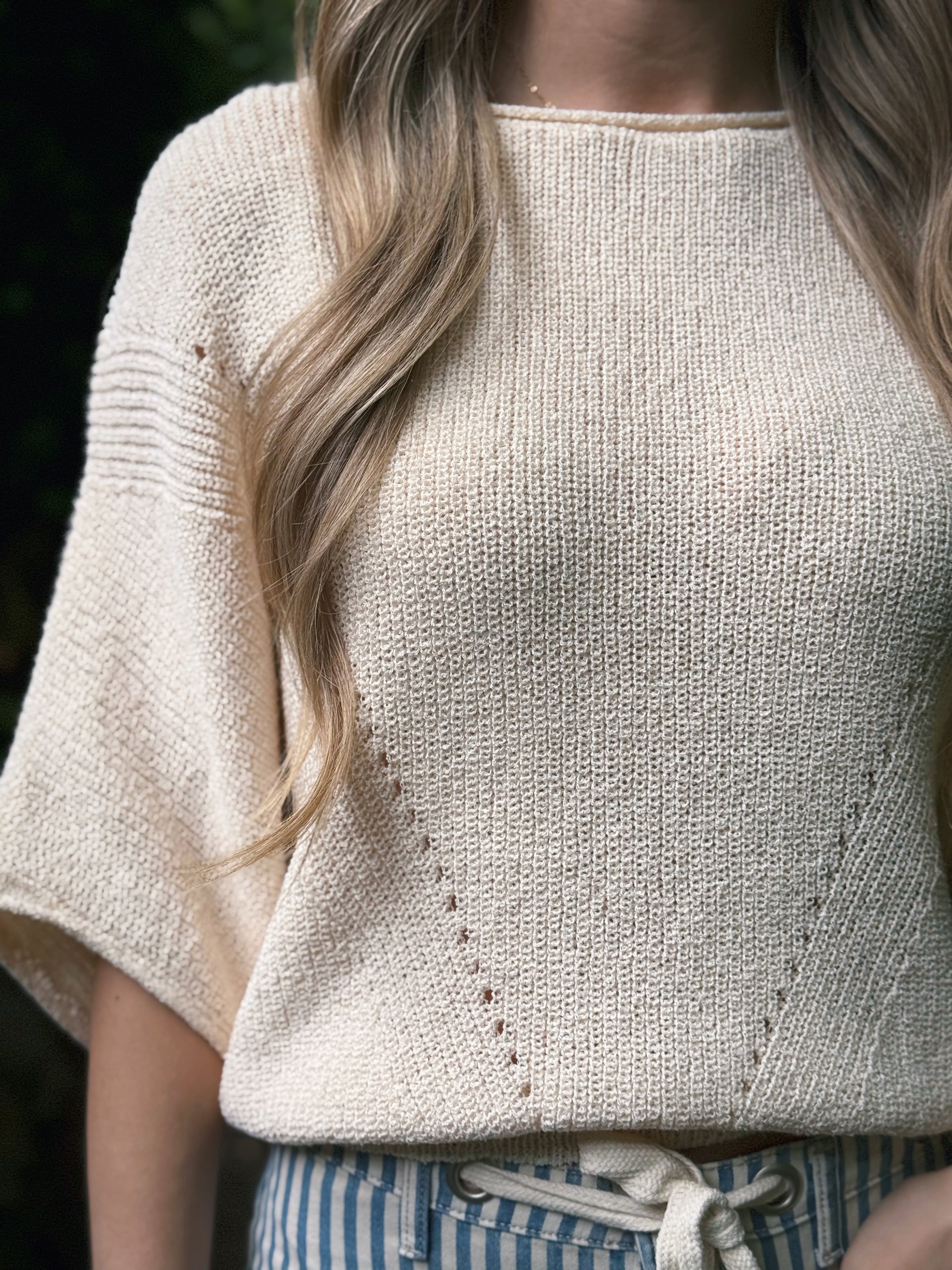 Sally Sweater - CREAM - willows clothing SWEATER