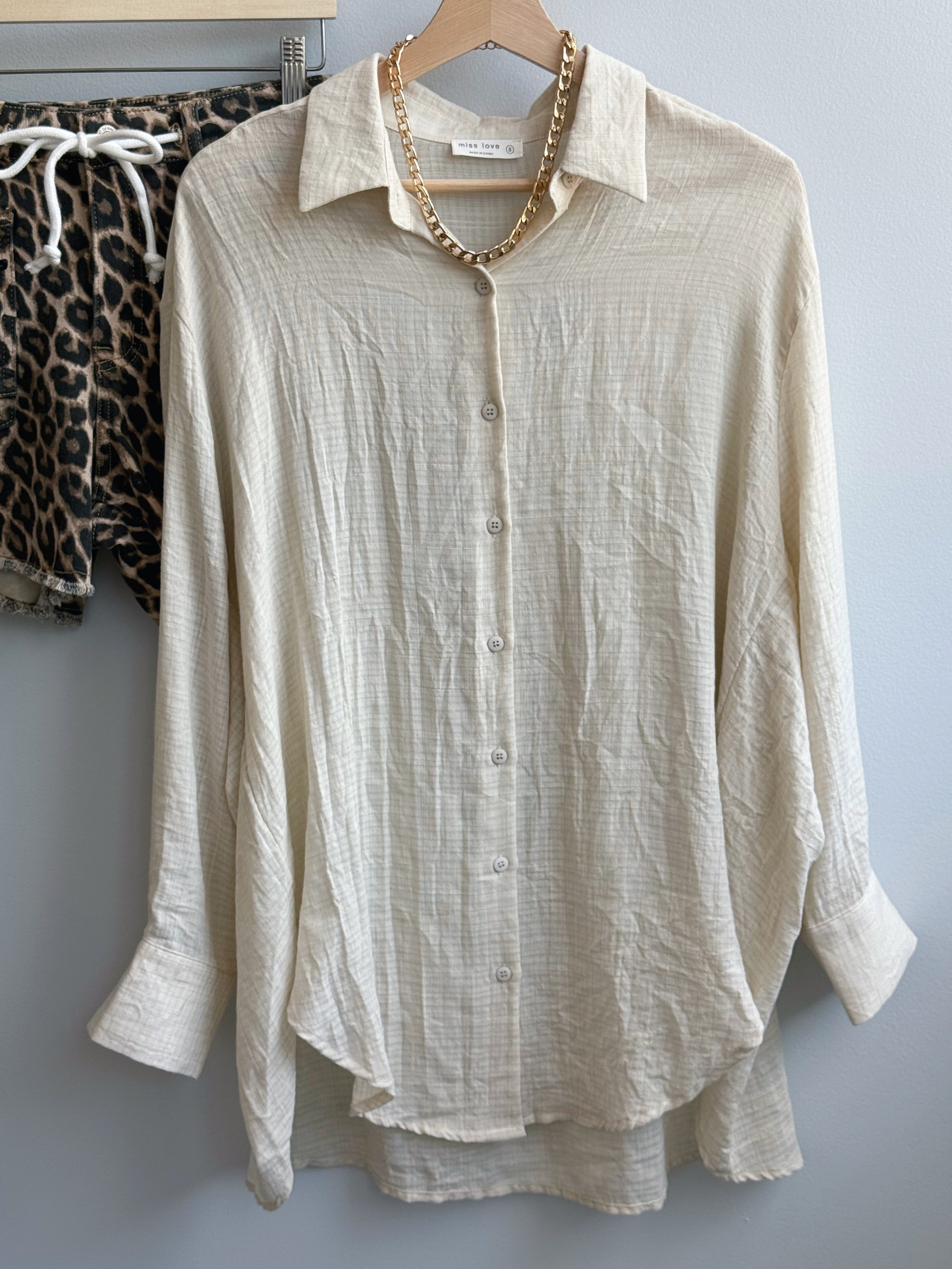 Samson Shirt - ECRU - willows clothing L/S SHIRT