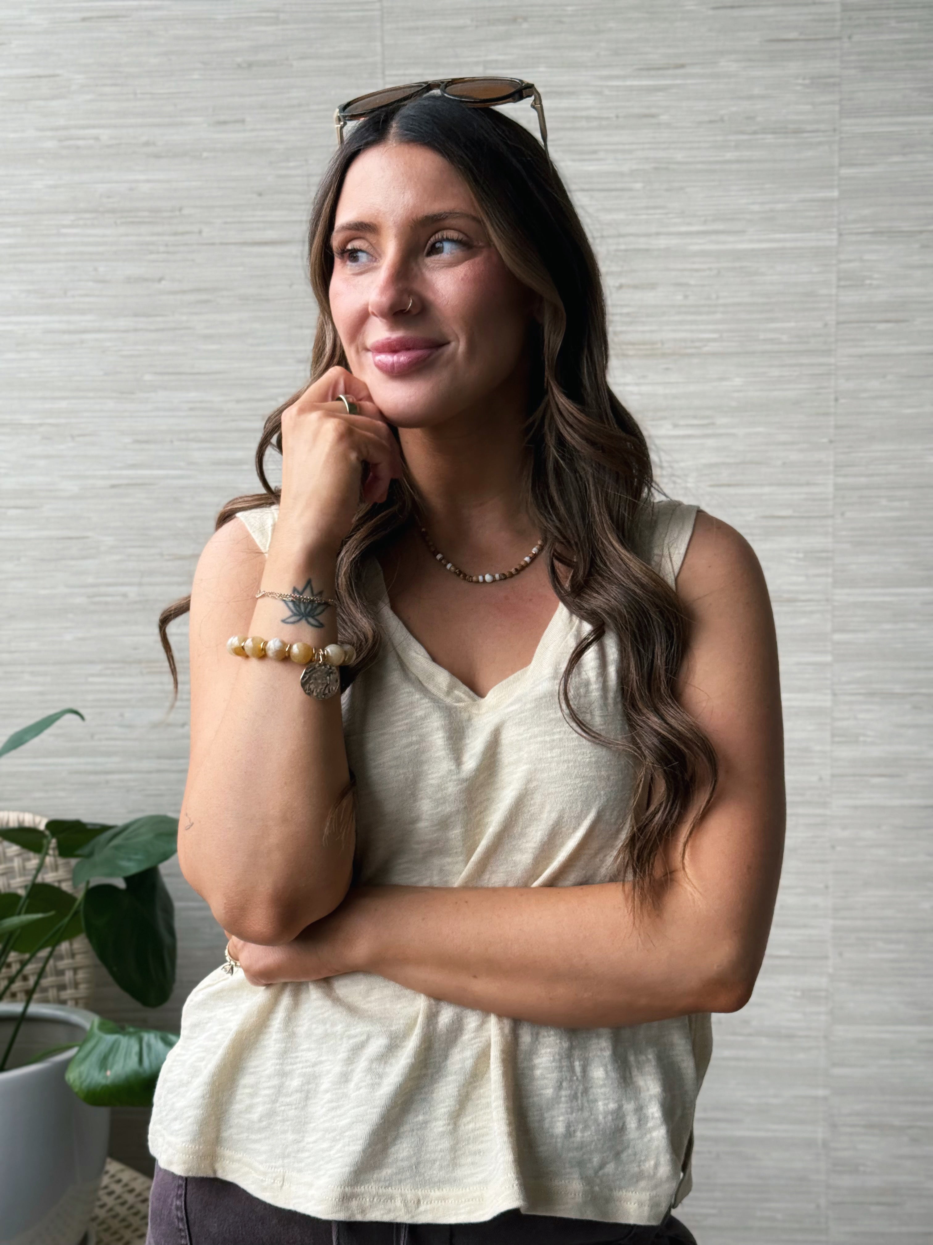 Sandy Tank - BUTTER YELLOW - willows clothing TANK
