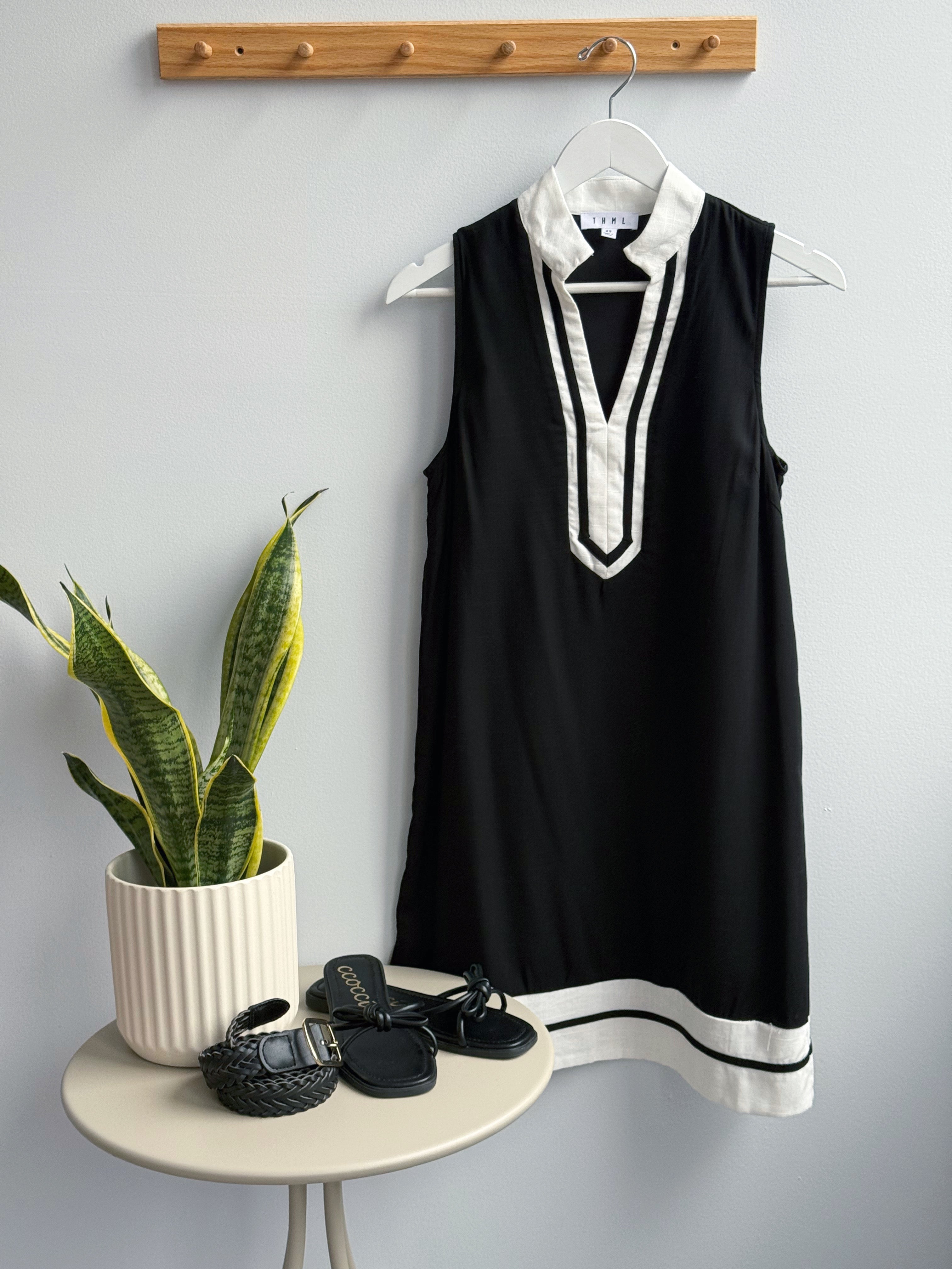 Sanibel Dress - BLACK - willows clothing SHORT DRESS