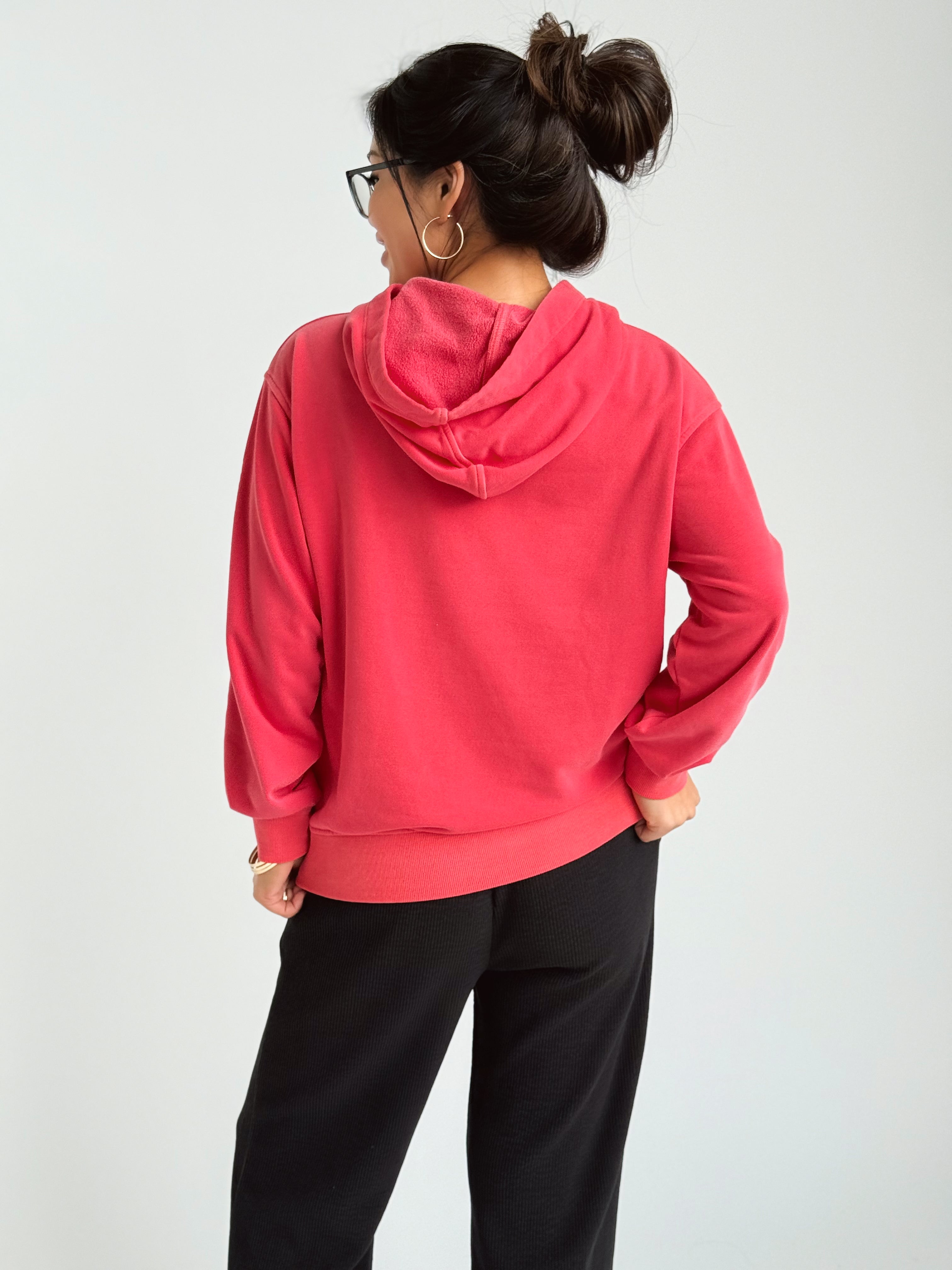 Saturday Hoodie - DARK RED - willows clothing SWEATSHIRT