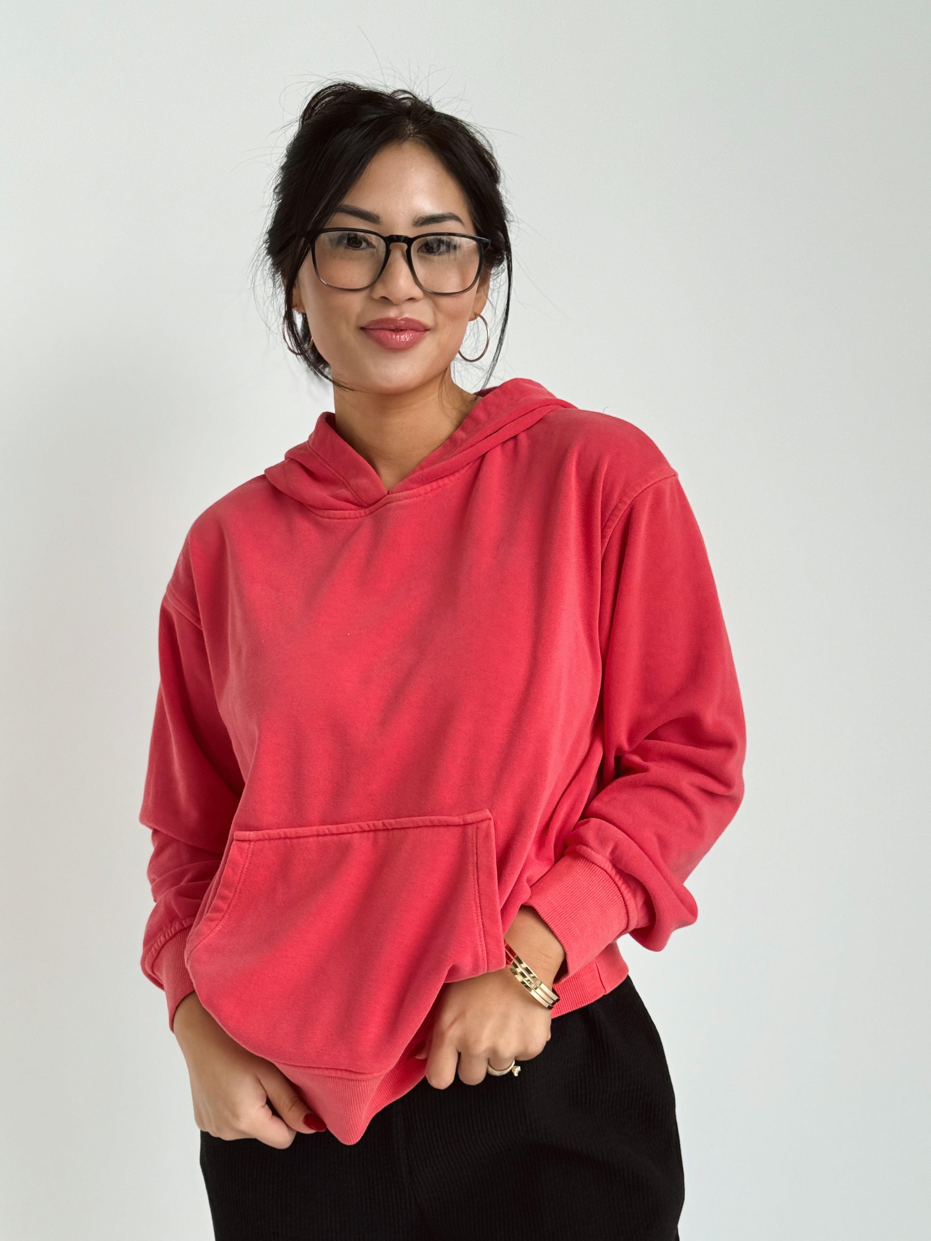 Saturday Hoodie - DARK RED - willows clothing SWEATSHIRT