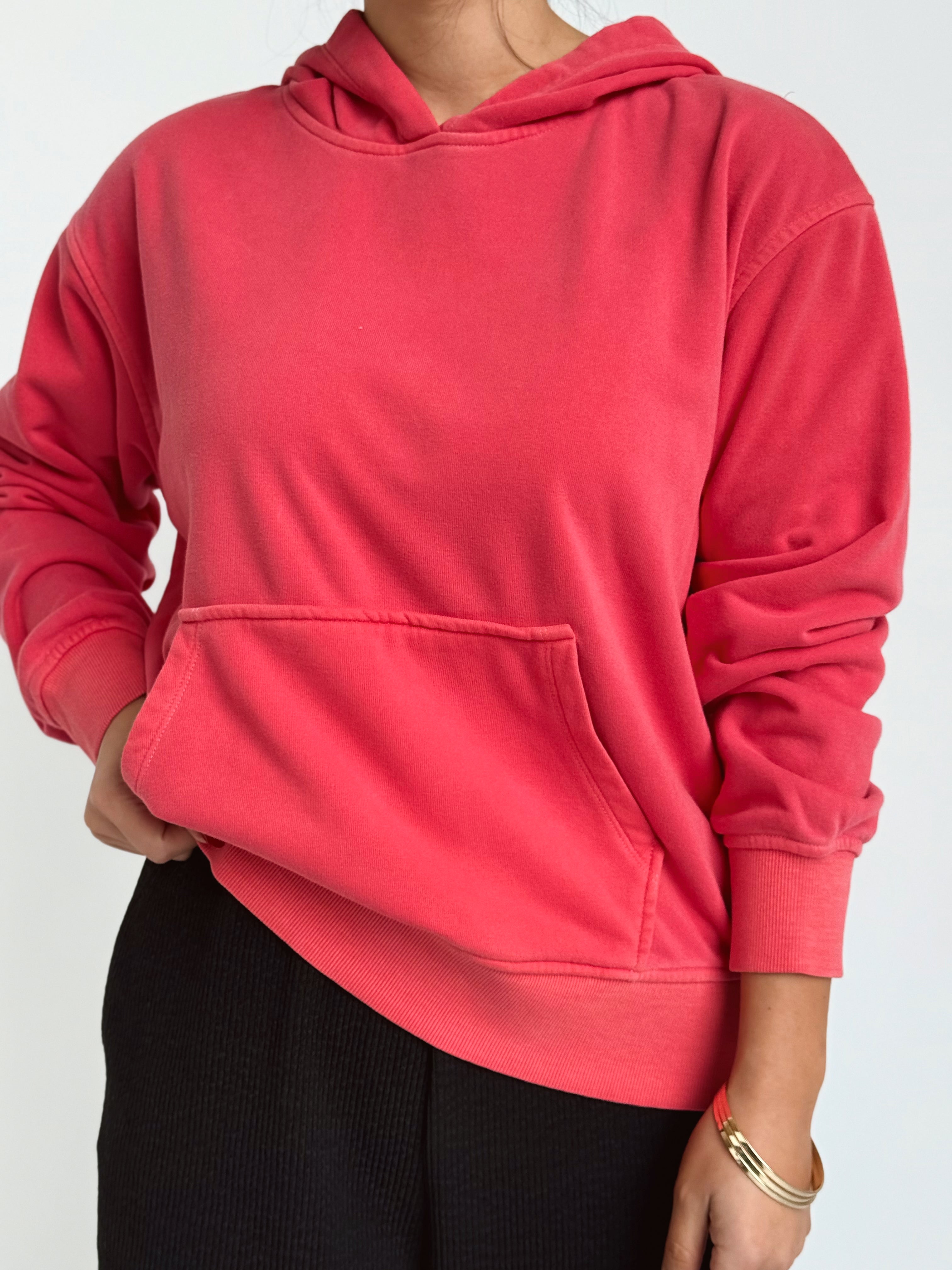 Saturday Hoodie - DARK RED - willows clothing SWEATSHIRT