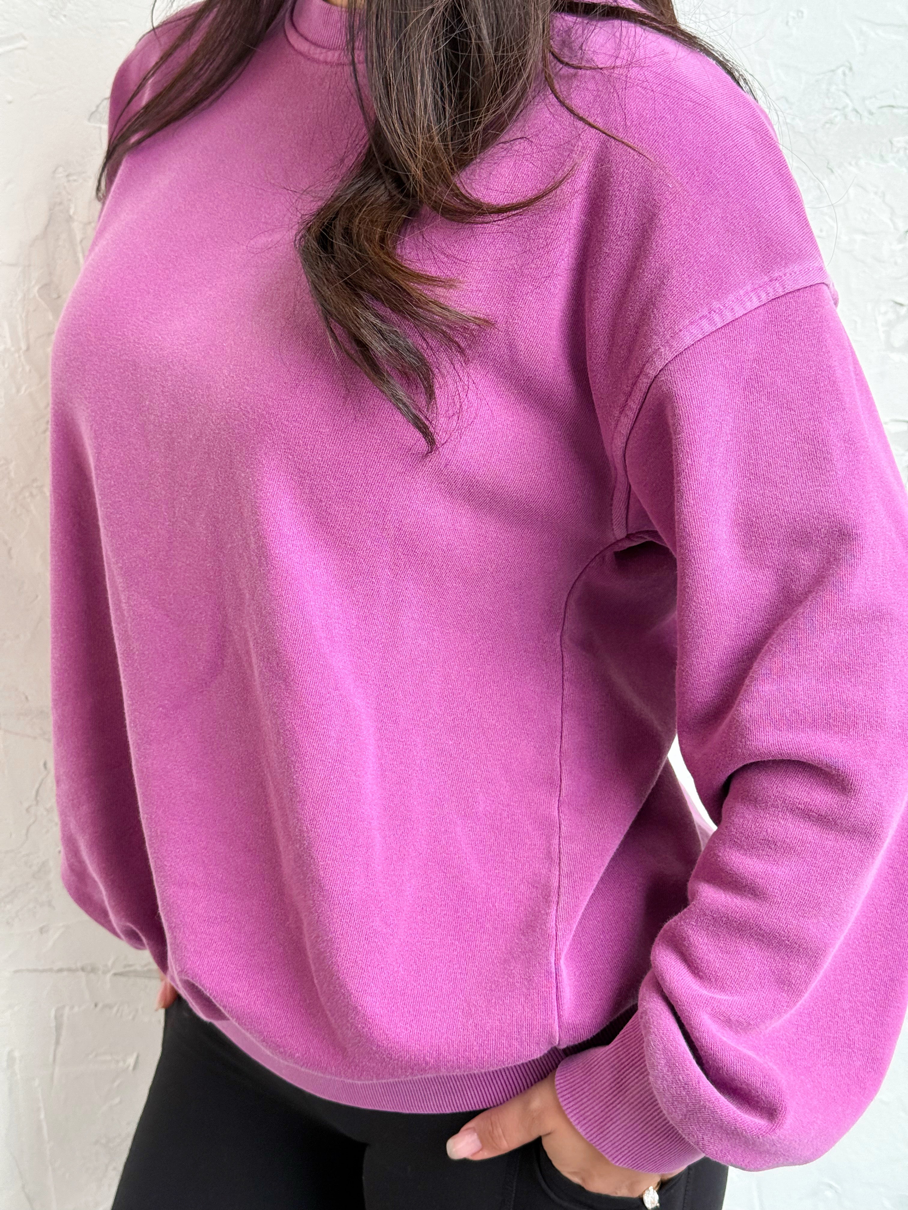 Saturday Sweatshirt - LIGHT PLUM - willows clothing SWEATSHIRT