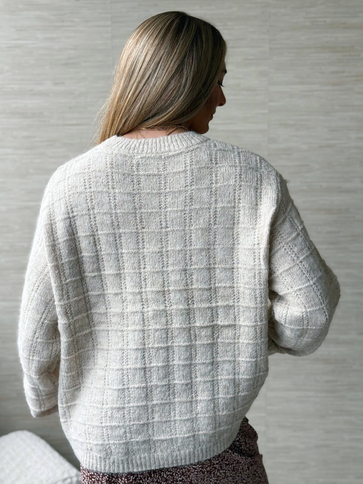 Sauvie Island Sweater - OATMEAL - willows clothing SWEATER