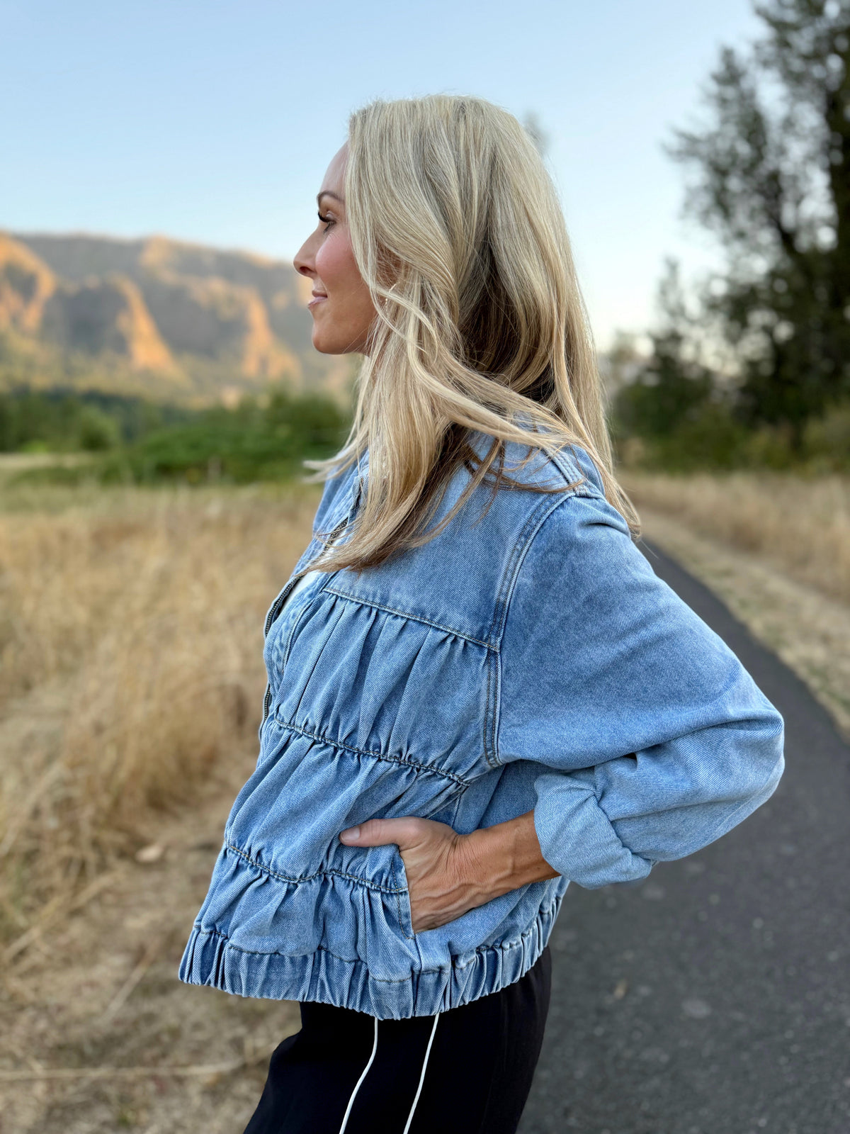 Schmidt Denim Jacket - DENIM - willows clothing JACKET
