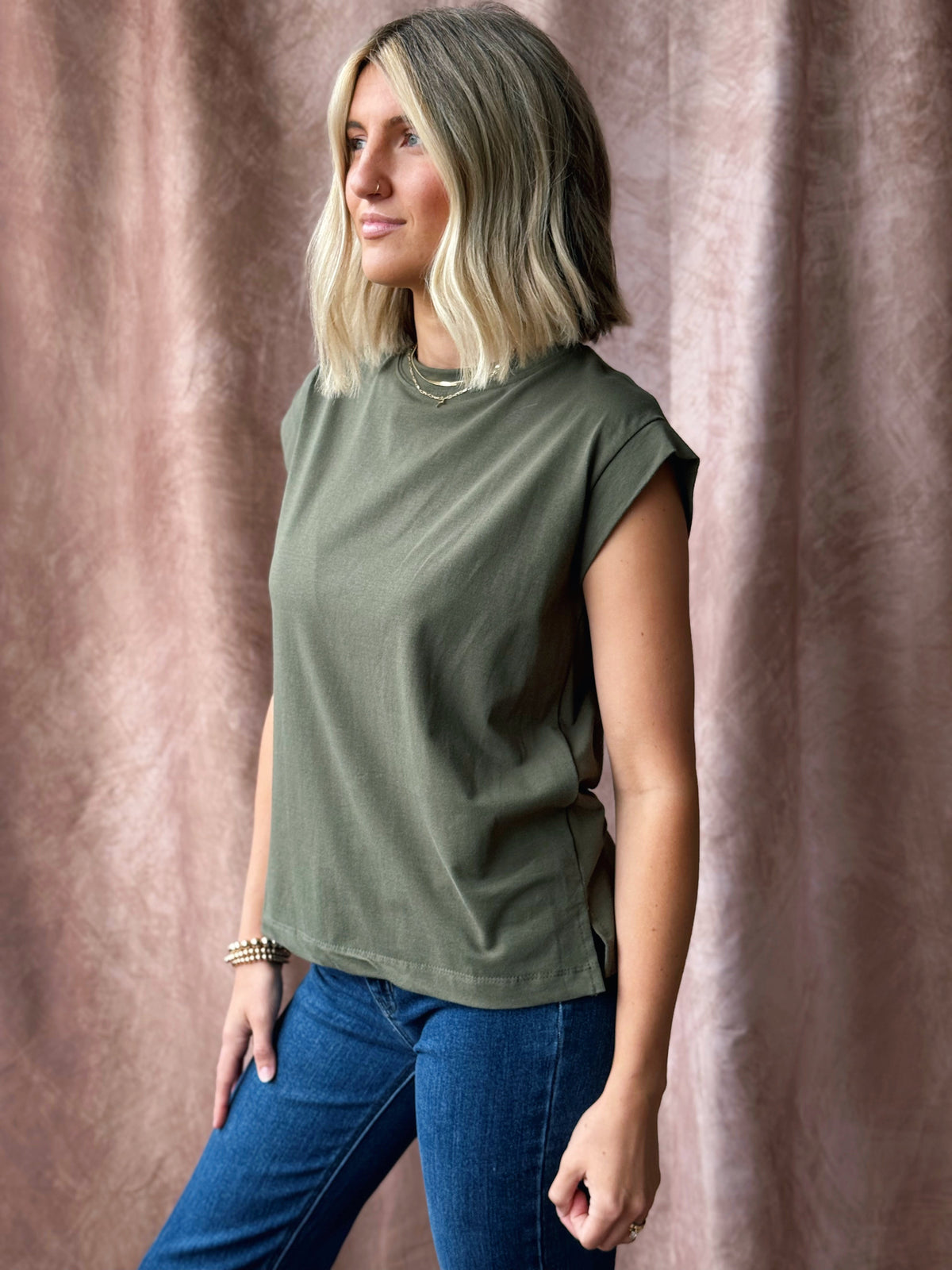 Scout Tee - REAL OLIVE - willows clothing S/S SHIRT