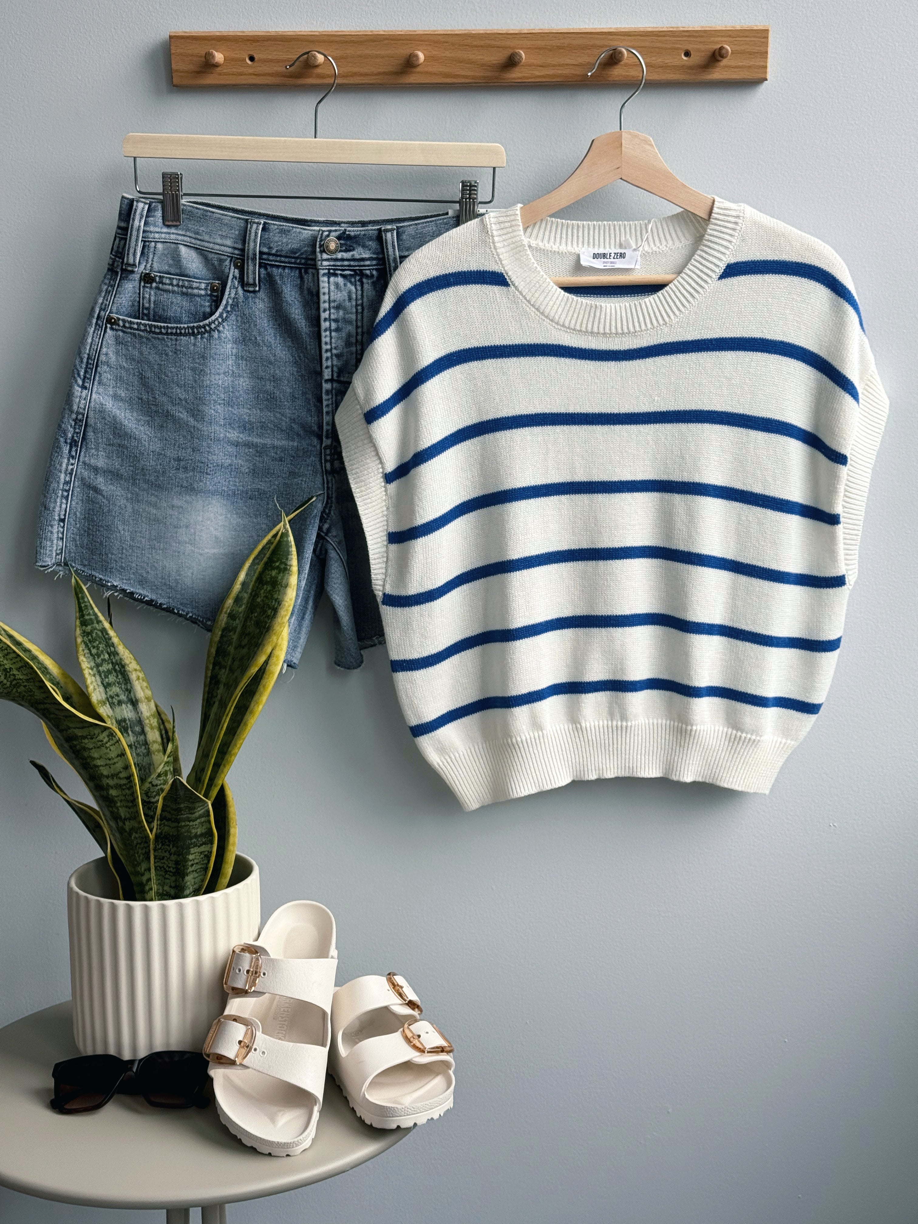 Seashore Spring Sweater - BLUE - willows clothing SWEATER