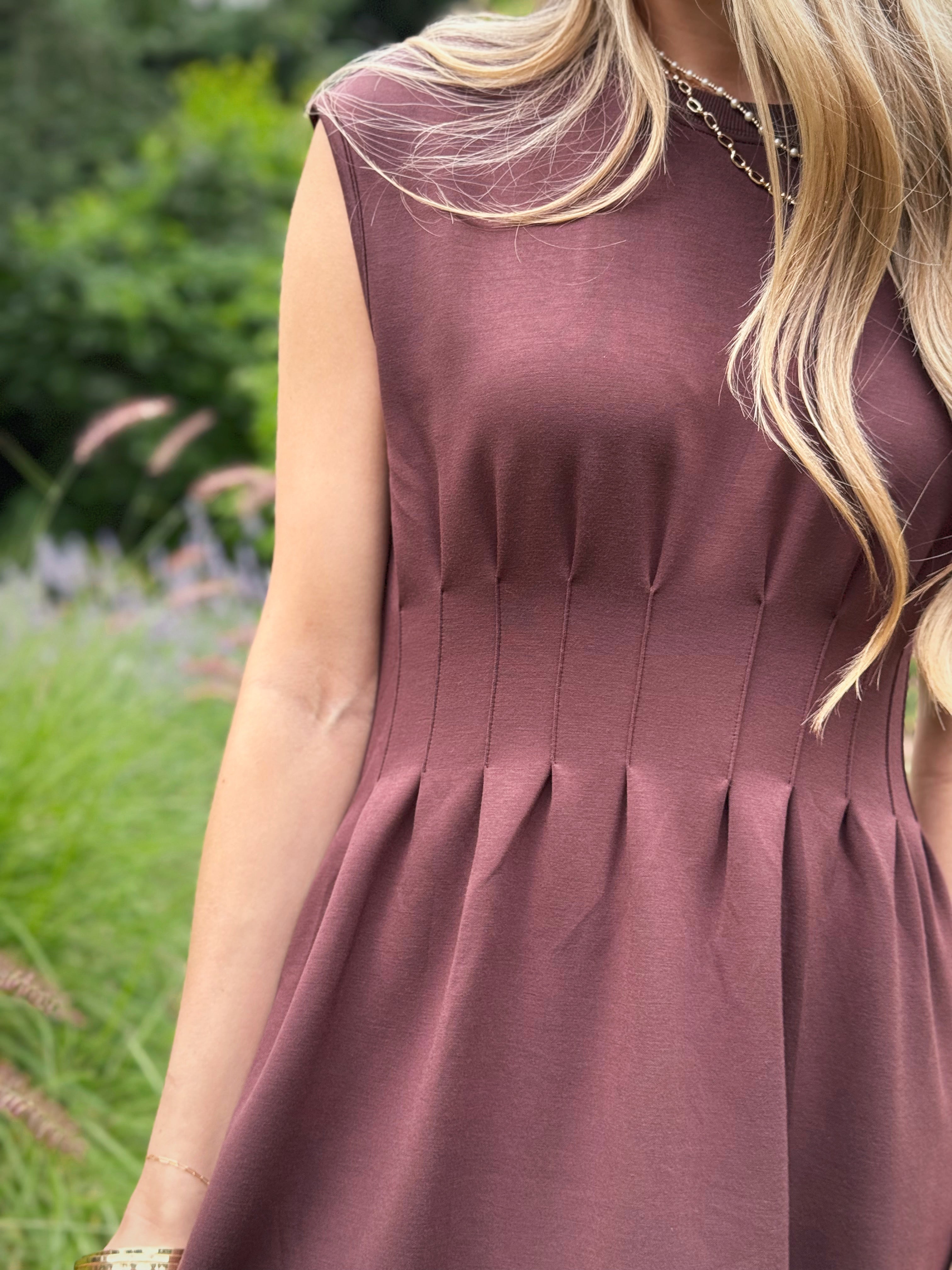 Selah Dress - BROWN - willows clothing SHORT DRESS