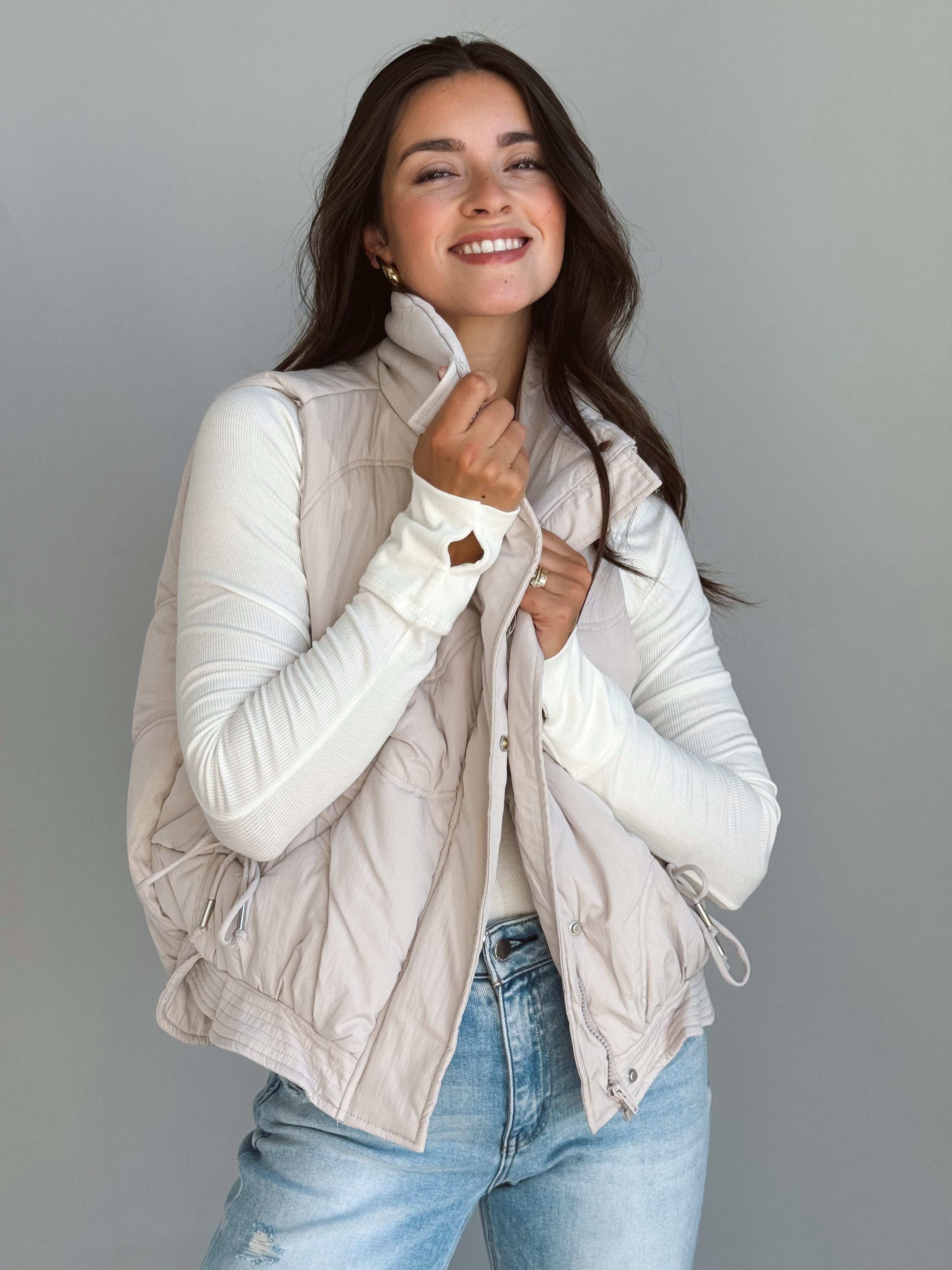 Sellwood Vest - ECRU - willows clothing VEST